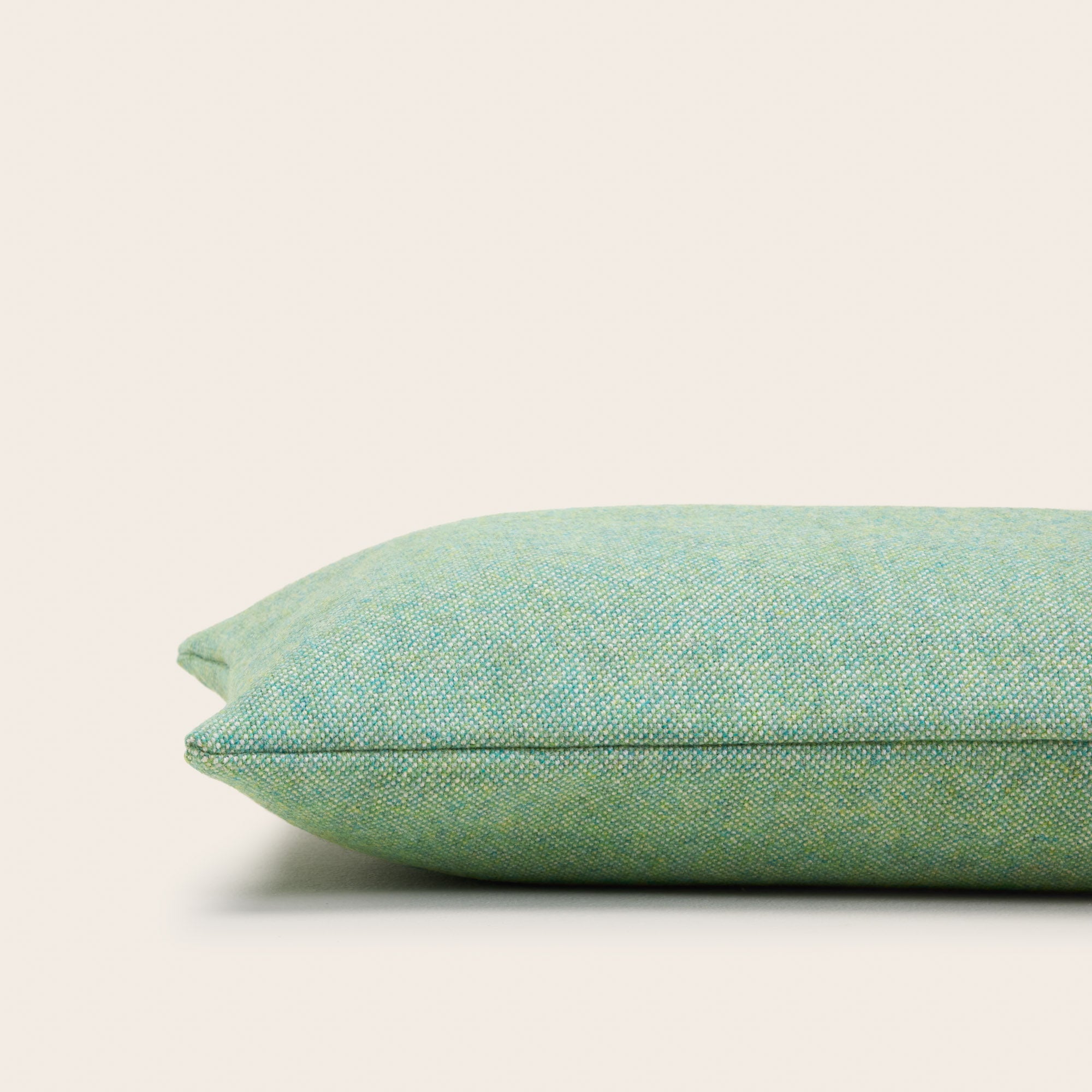 Housse de coussin NERIO chiné mentholé