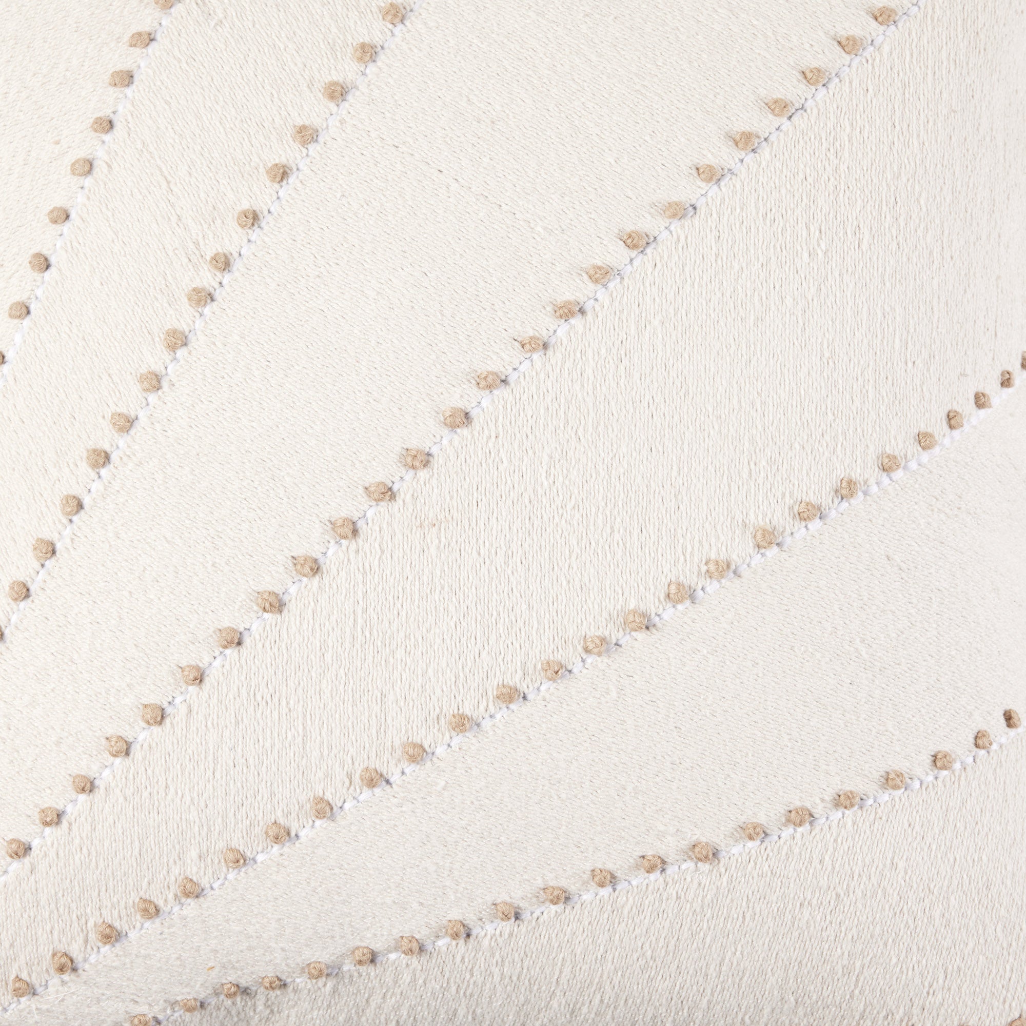 Housse de coussin OCEANA ivoire et noisette