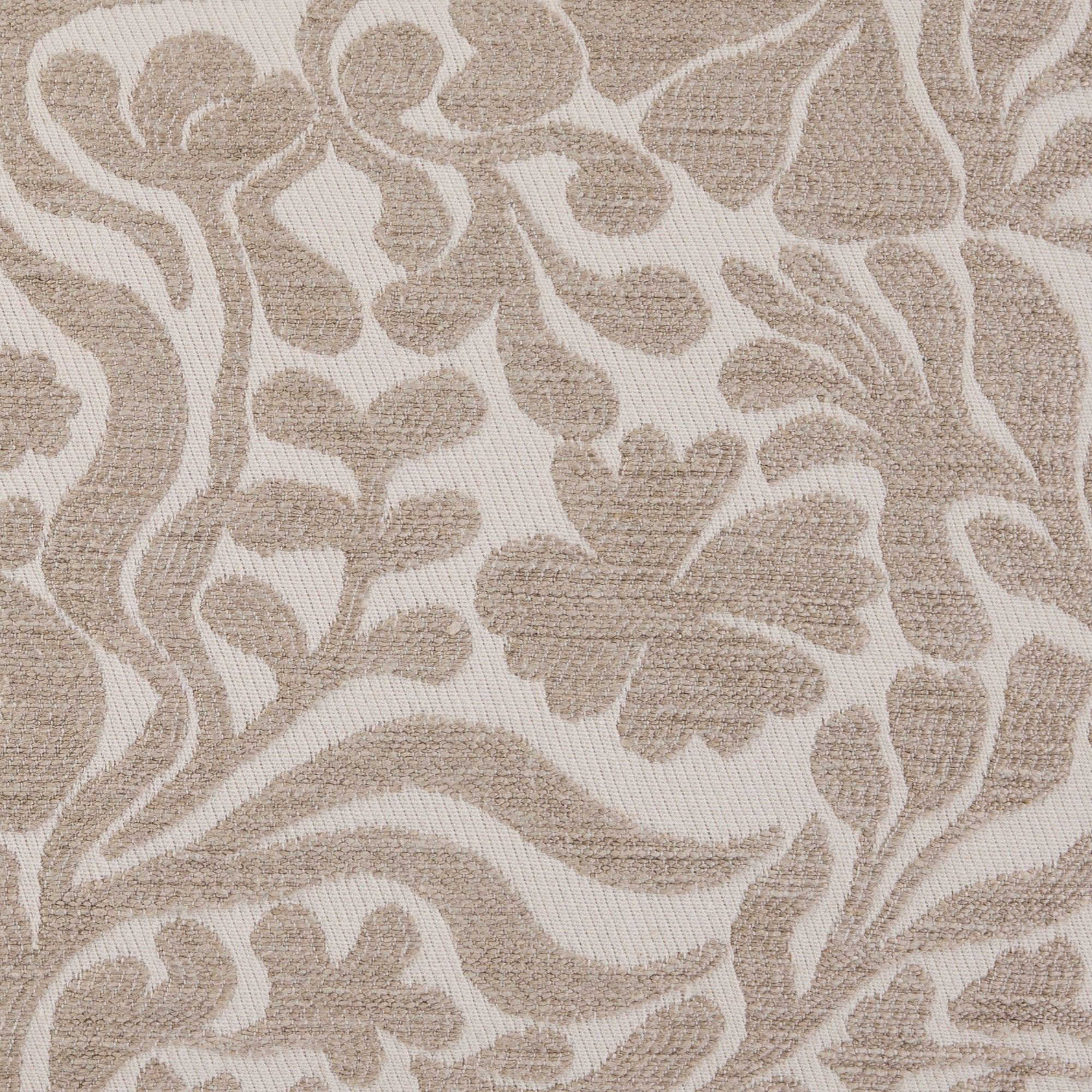 SILENE ivory and taupe cushion cover