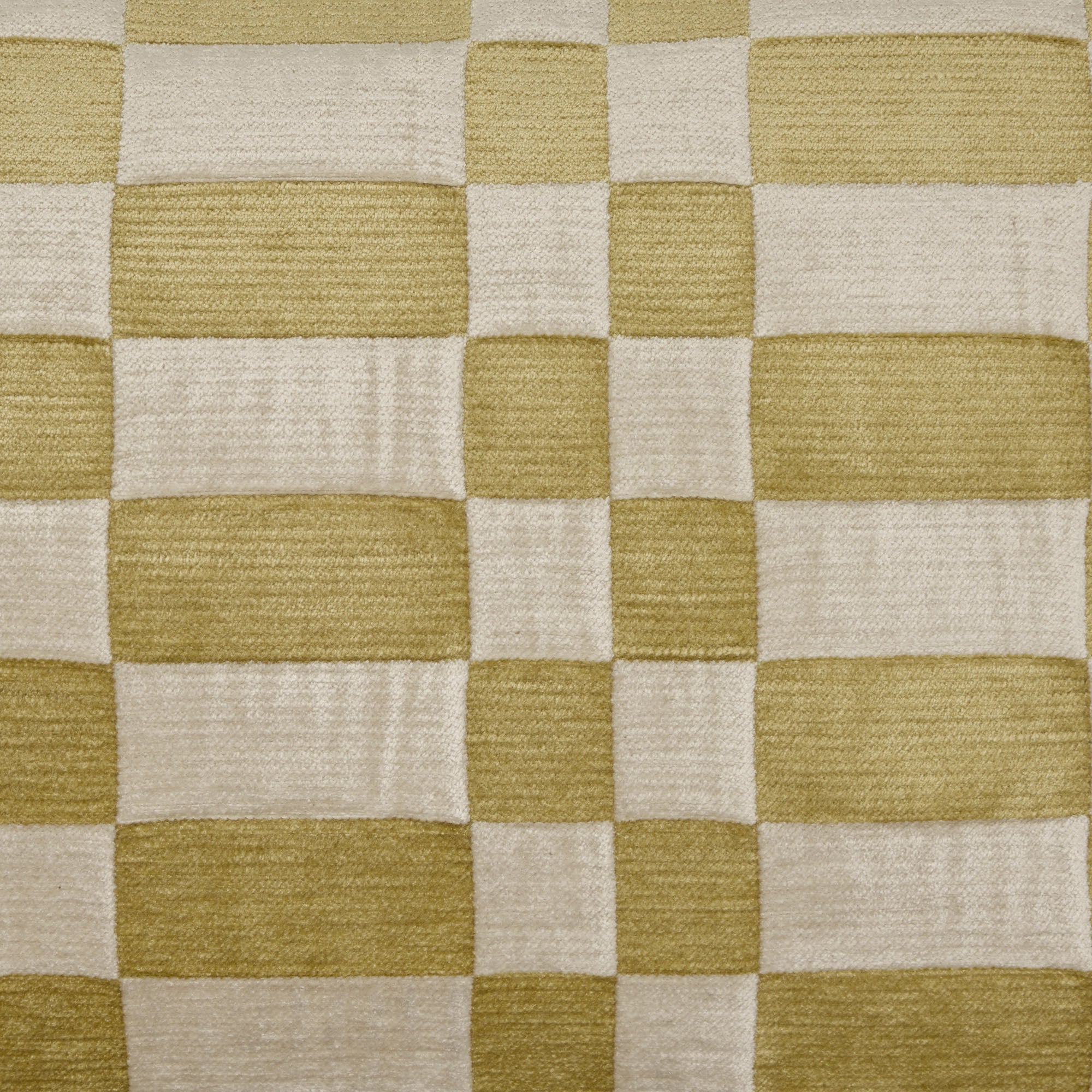 Housse de coussin TCHEKY ecru et jaune doux