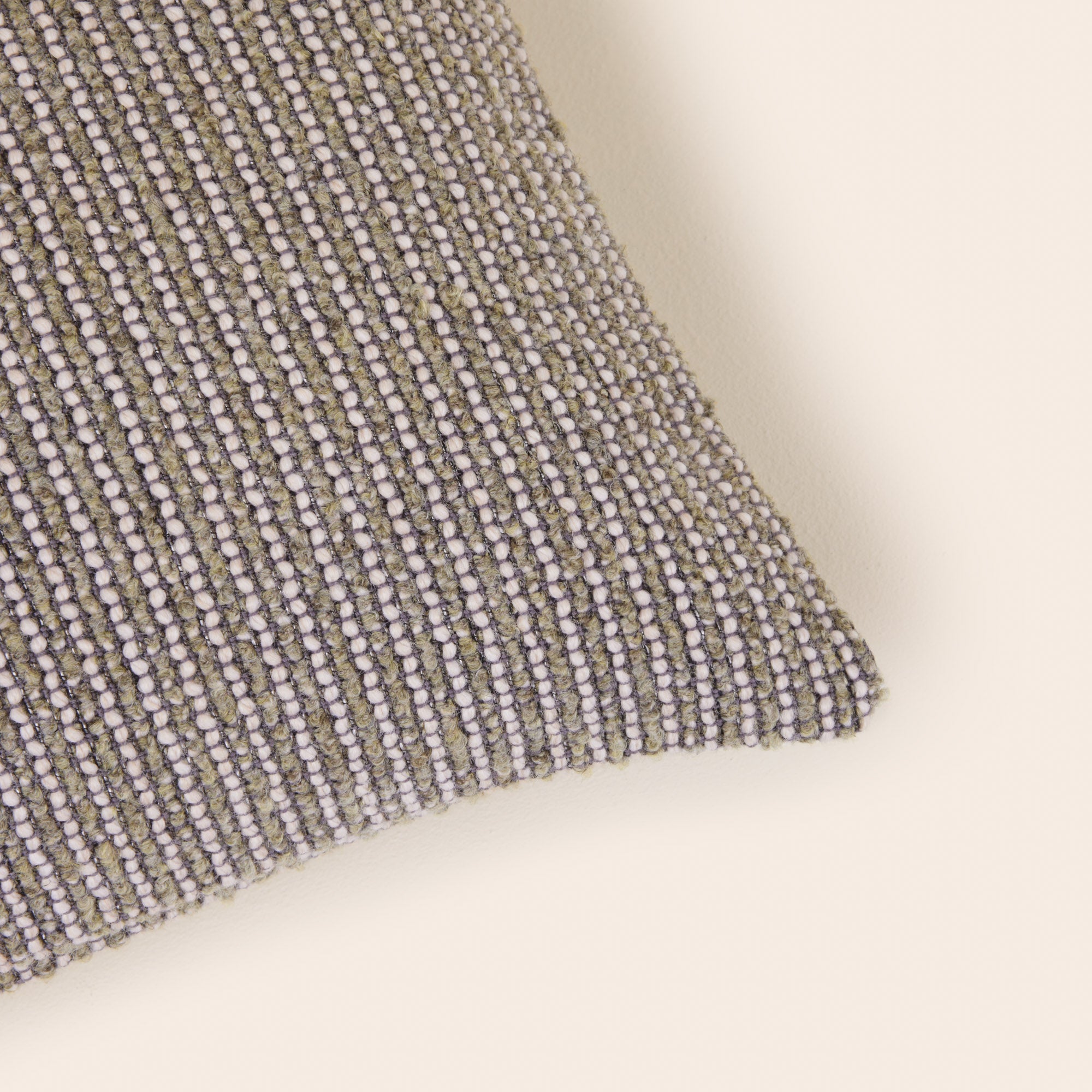 Housse de coussin TEORA vert et ivoire