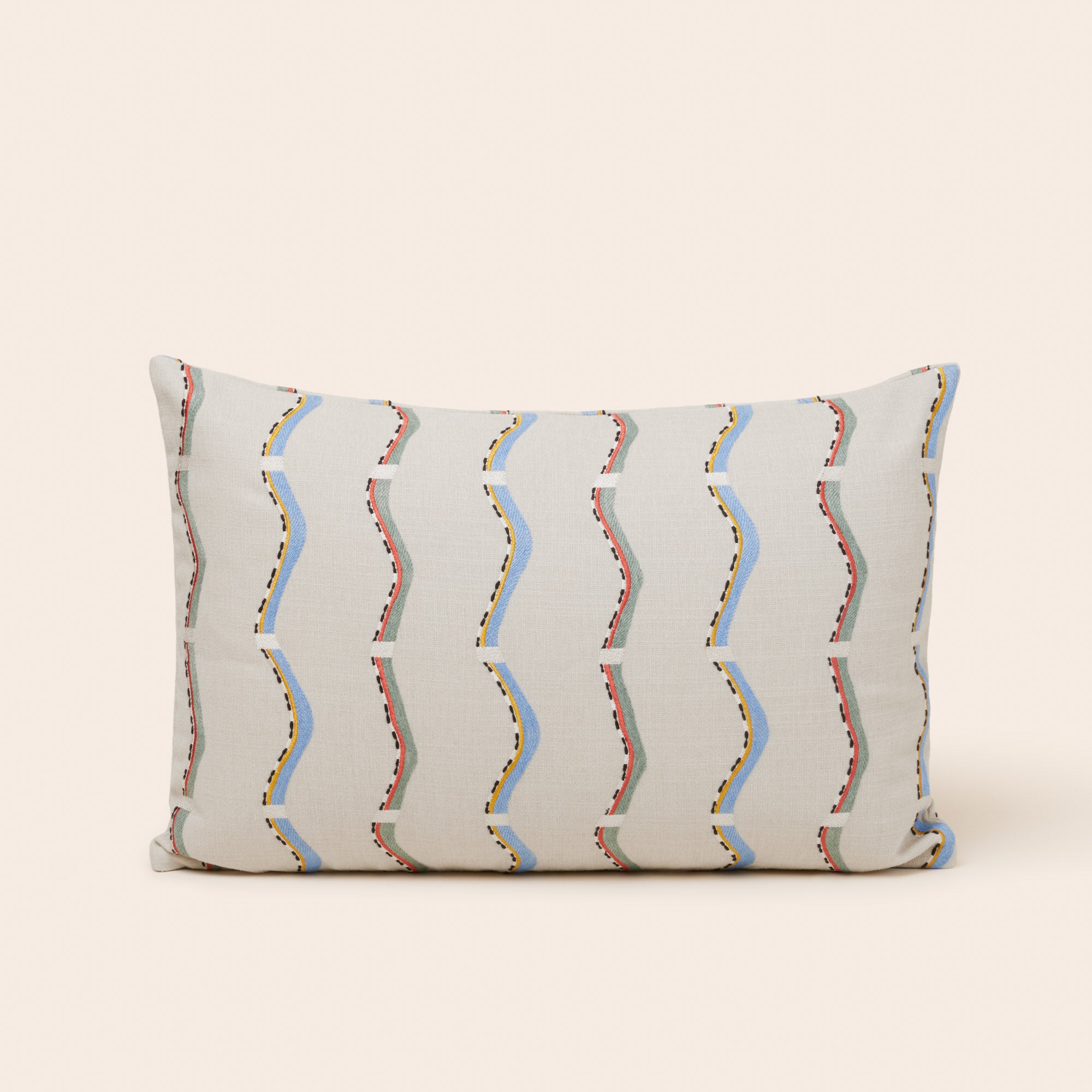 Housse de coussin TIHANI naturel et multicolore