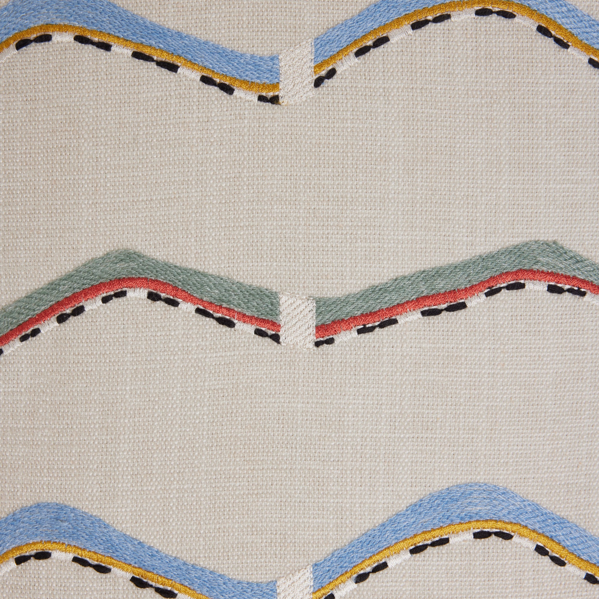 Housse de coussin TIHANI naturel et multicolore