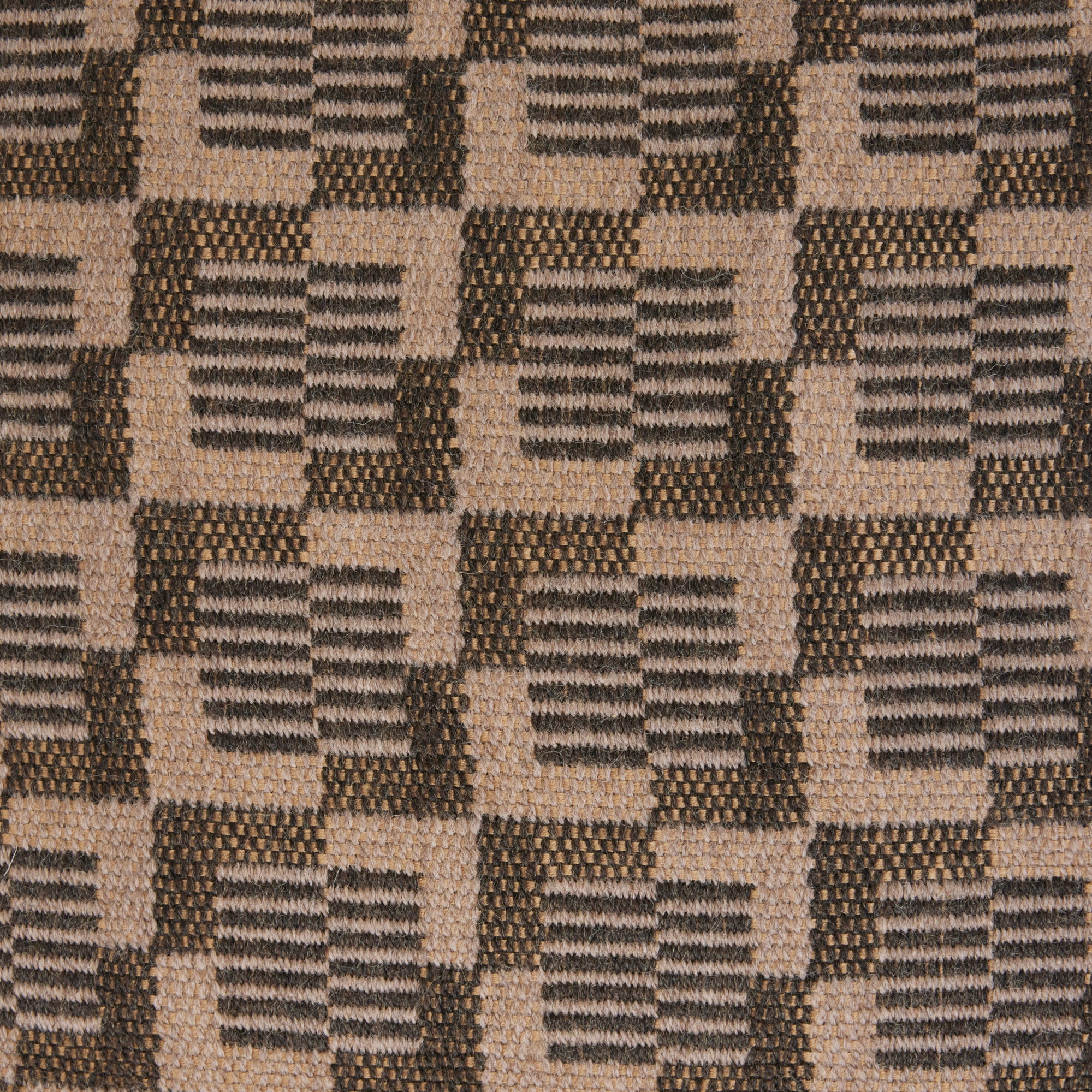 Housse de coussin VITORIO taupe et fève de tonka