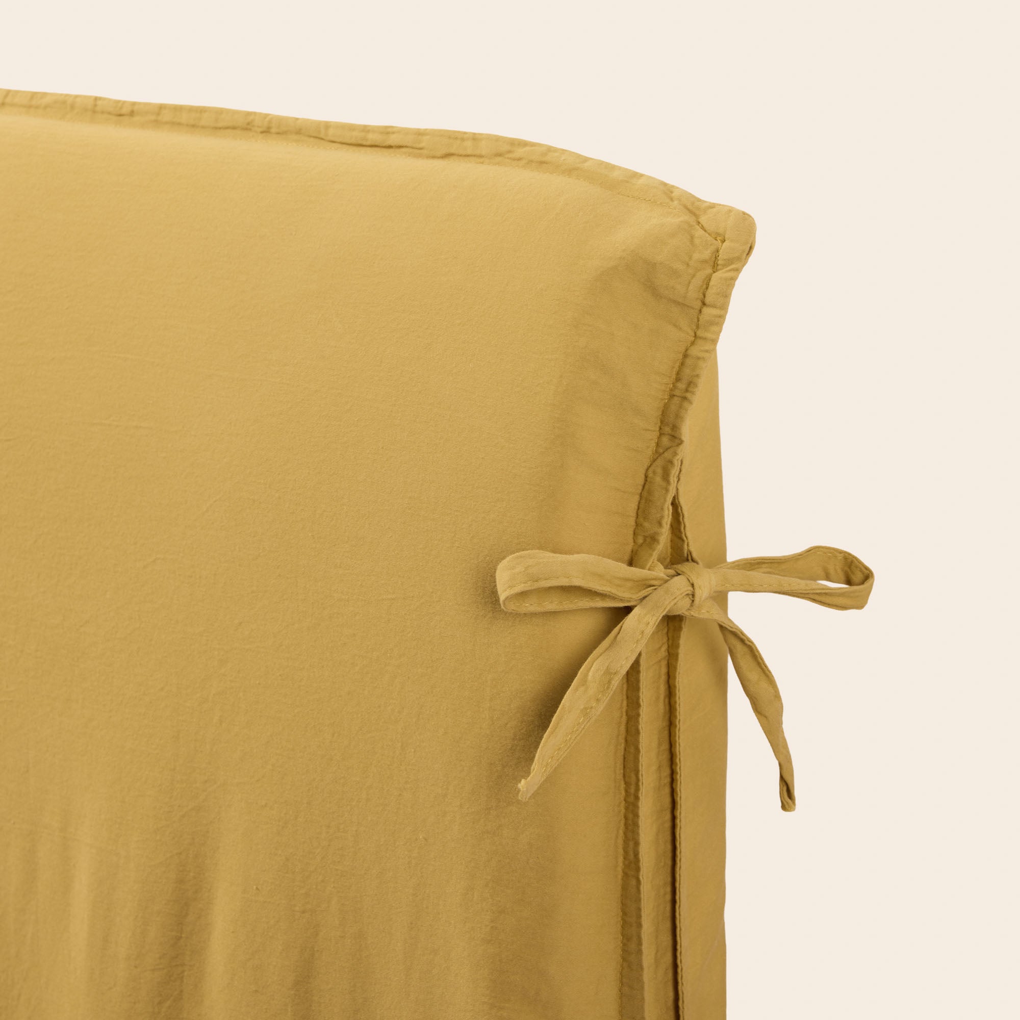 Housse de tête de lit SATHEENE jaune indien