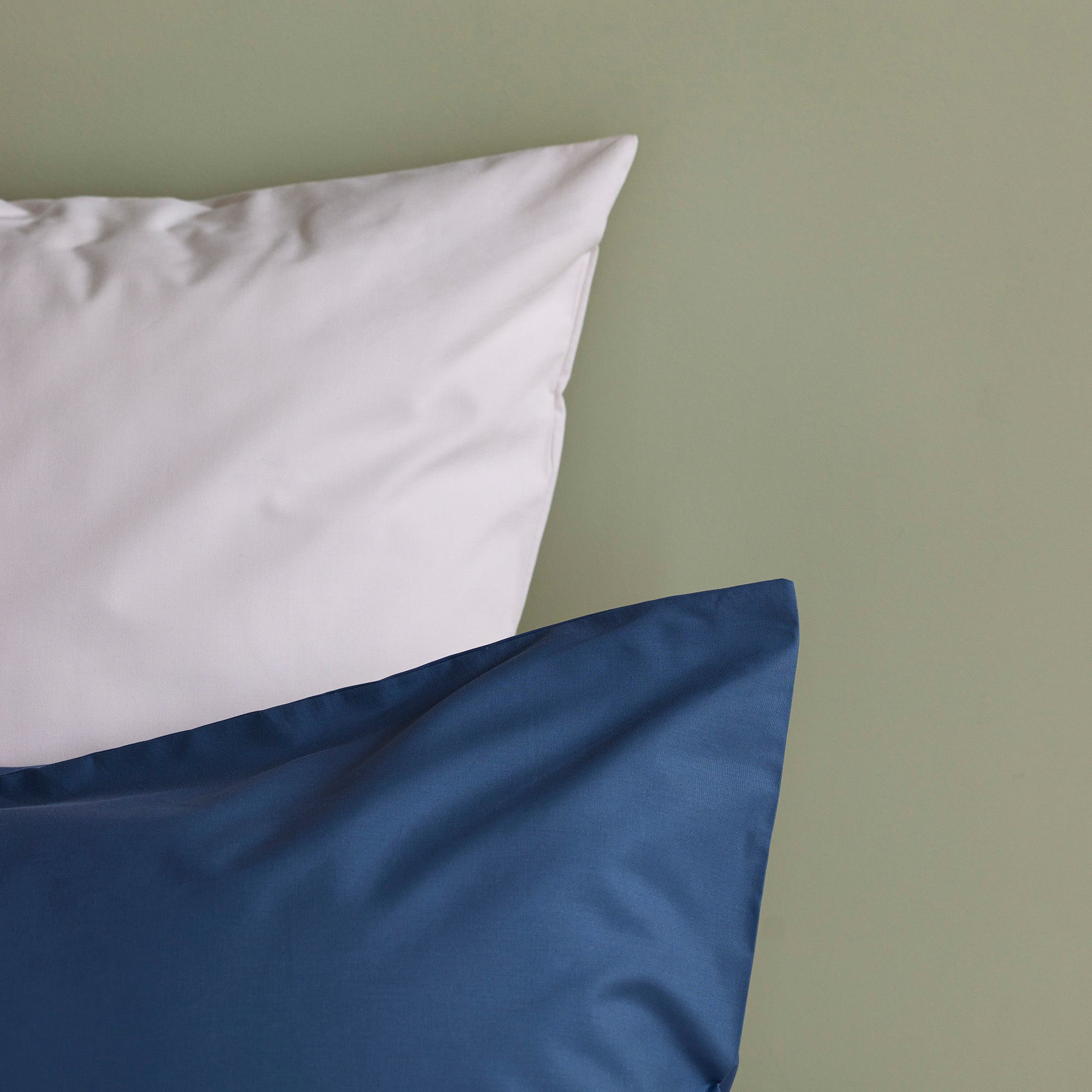 Lot de 2 taies d'oreiller CELIANE bleu orage