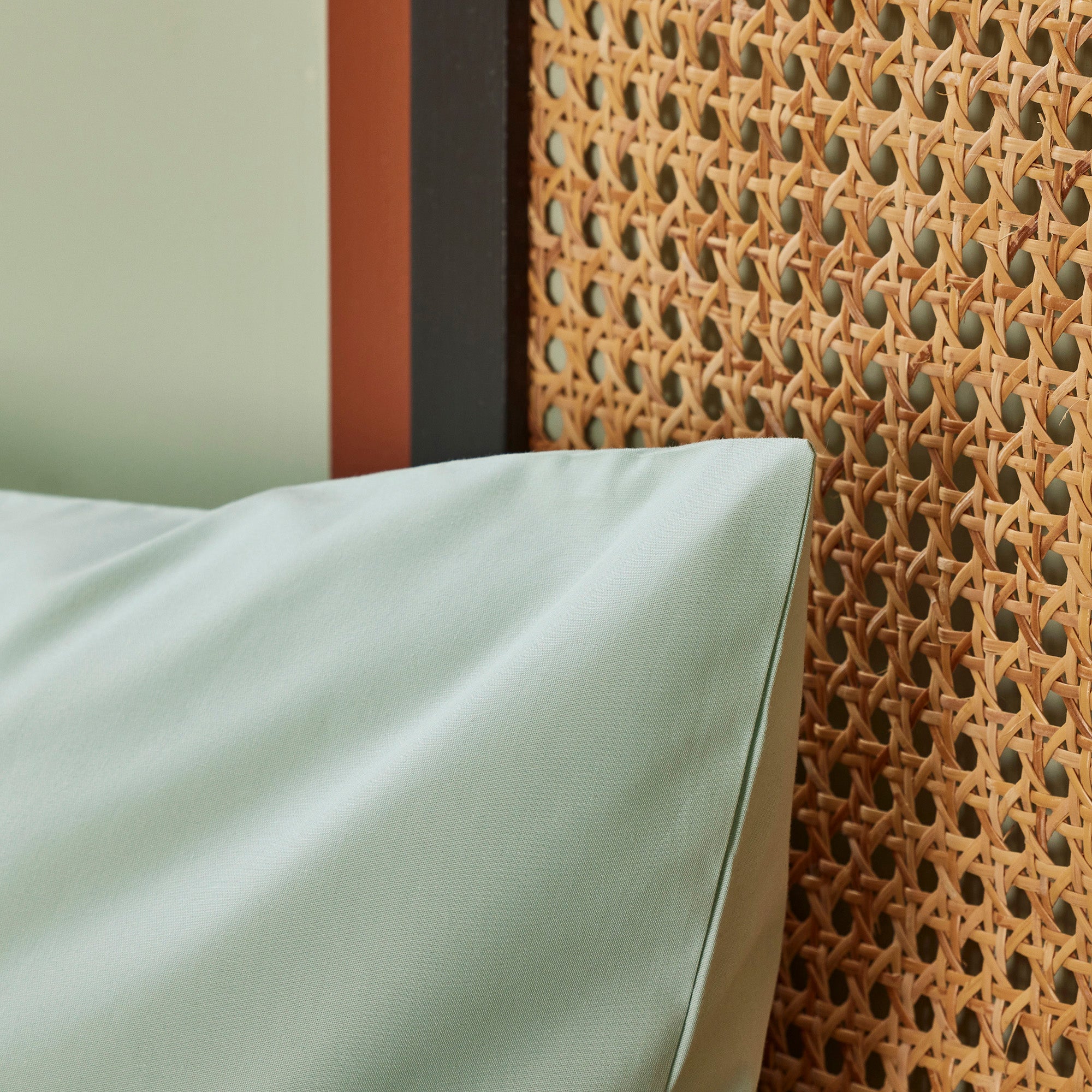 Lot de 2 taies d'oreiller CELIANE vert aqua