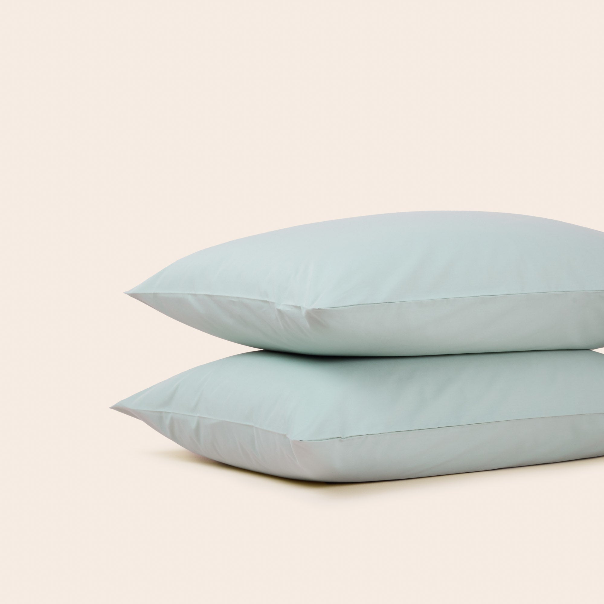 Lot de 2 taies d'oreiller CELIANE vert aqua