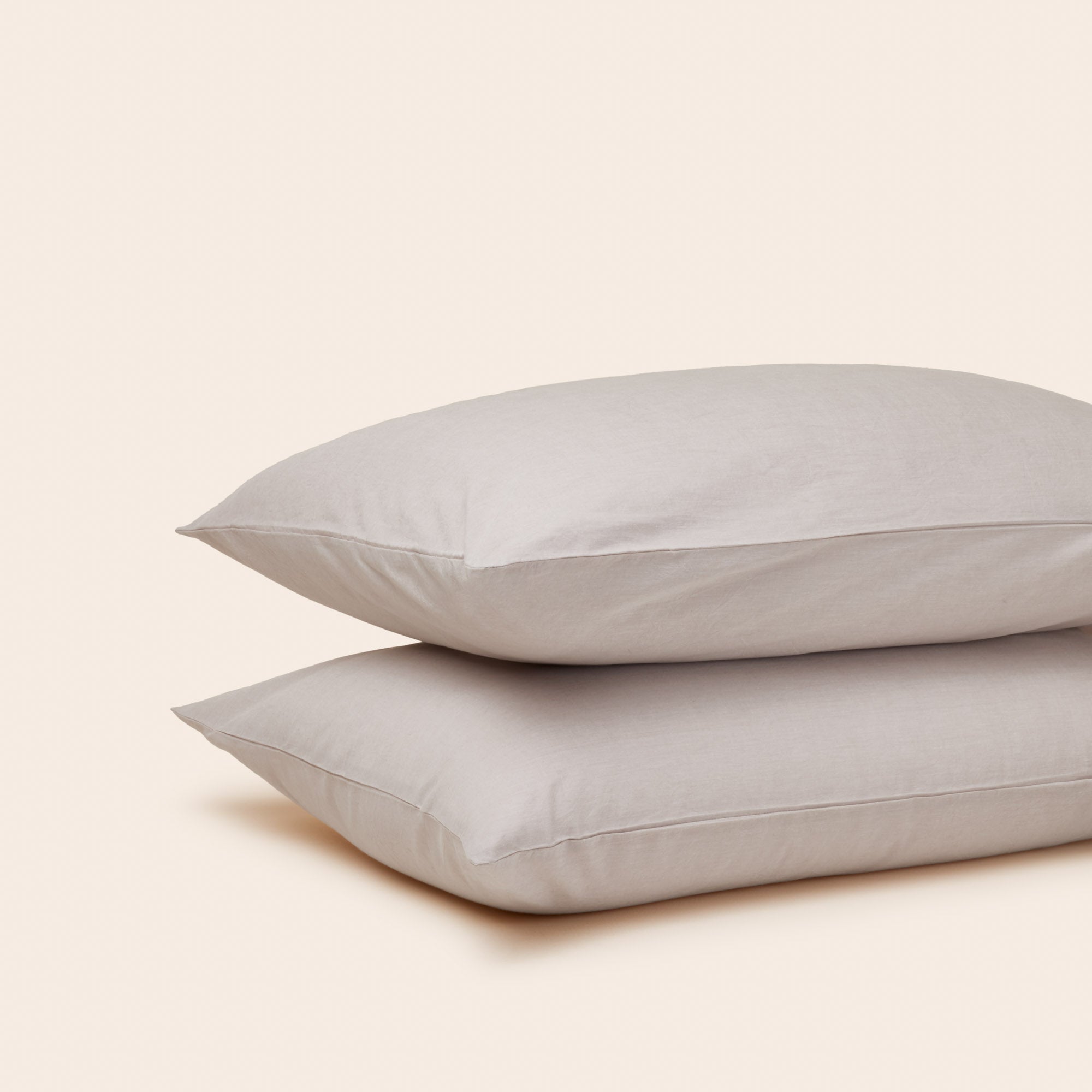 Lot de 2 taies d'oreiller LIAM beige