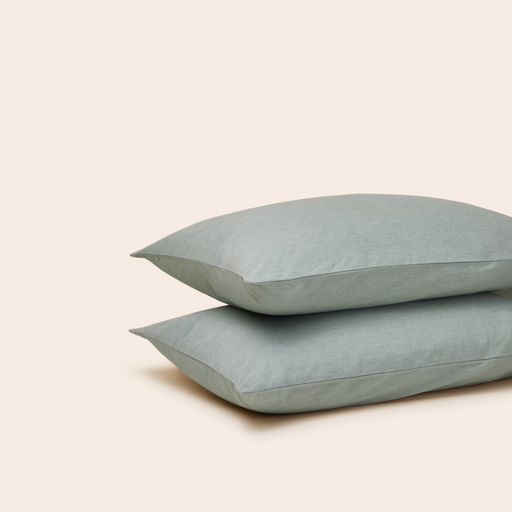 Lot de 2 taies d'oreiller LIAM vert