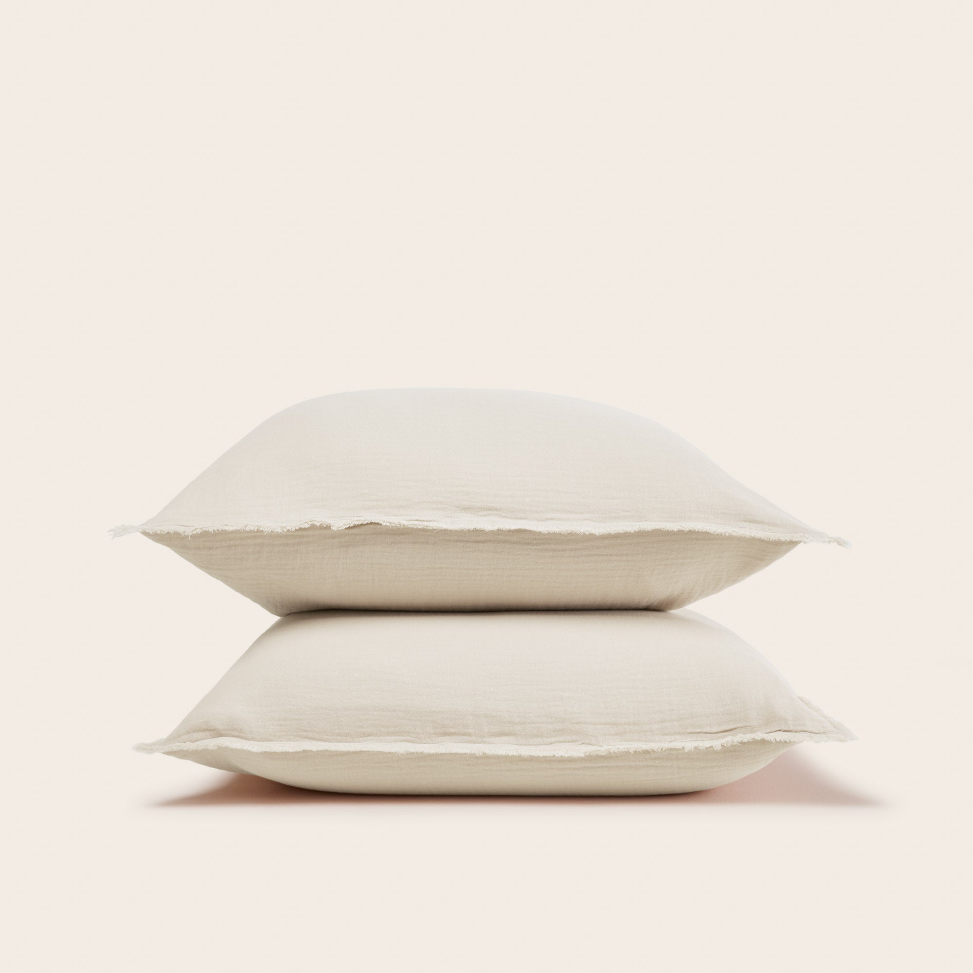 Lou beige set of 2 pillowcases