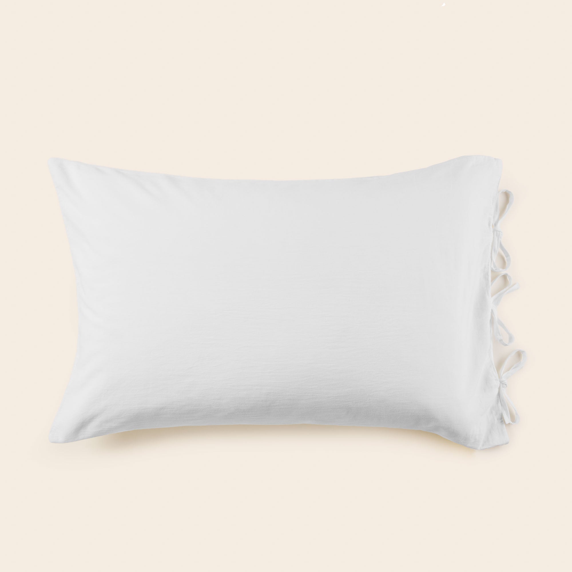 Lot de 2 taies d'oreiller SATHEENE simplement blanc