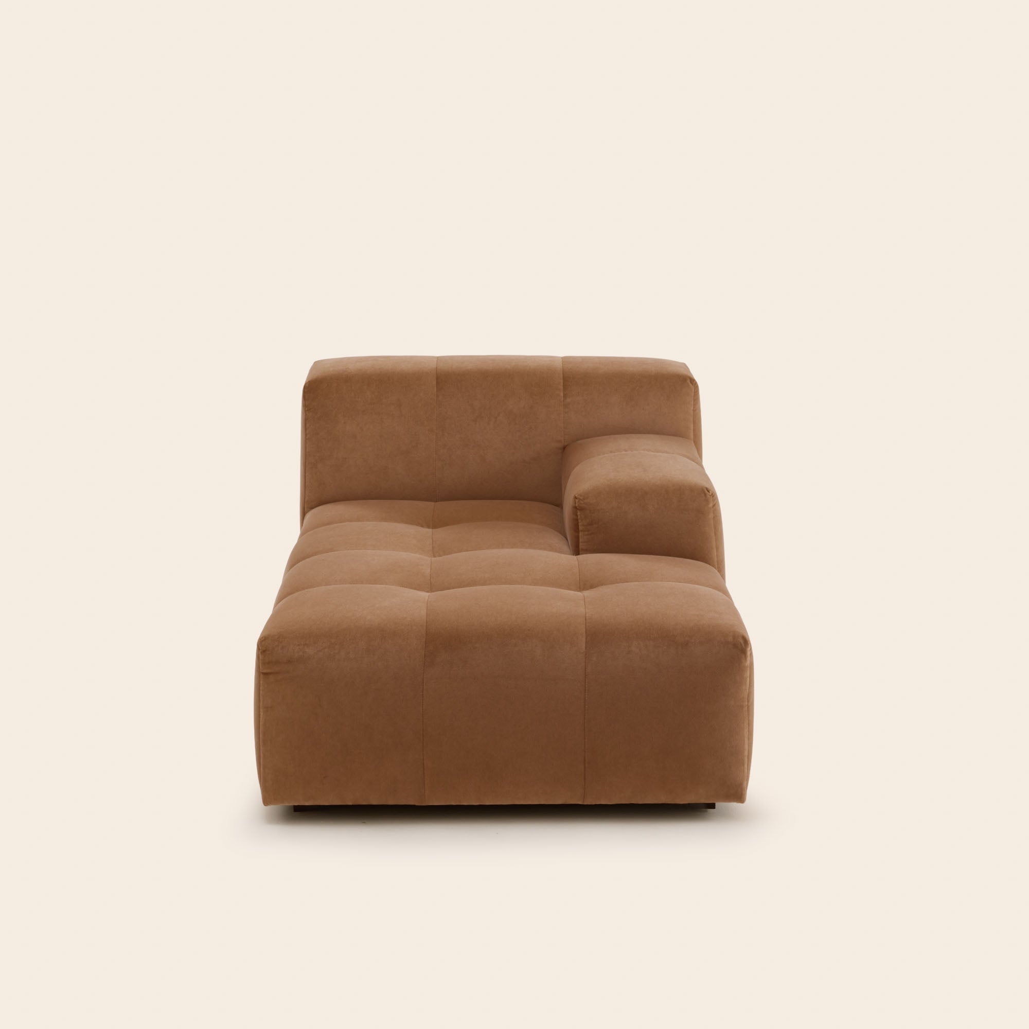 Méridienne modulable D UBERTO opal caramel