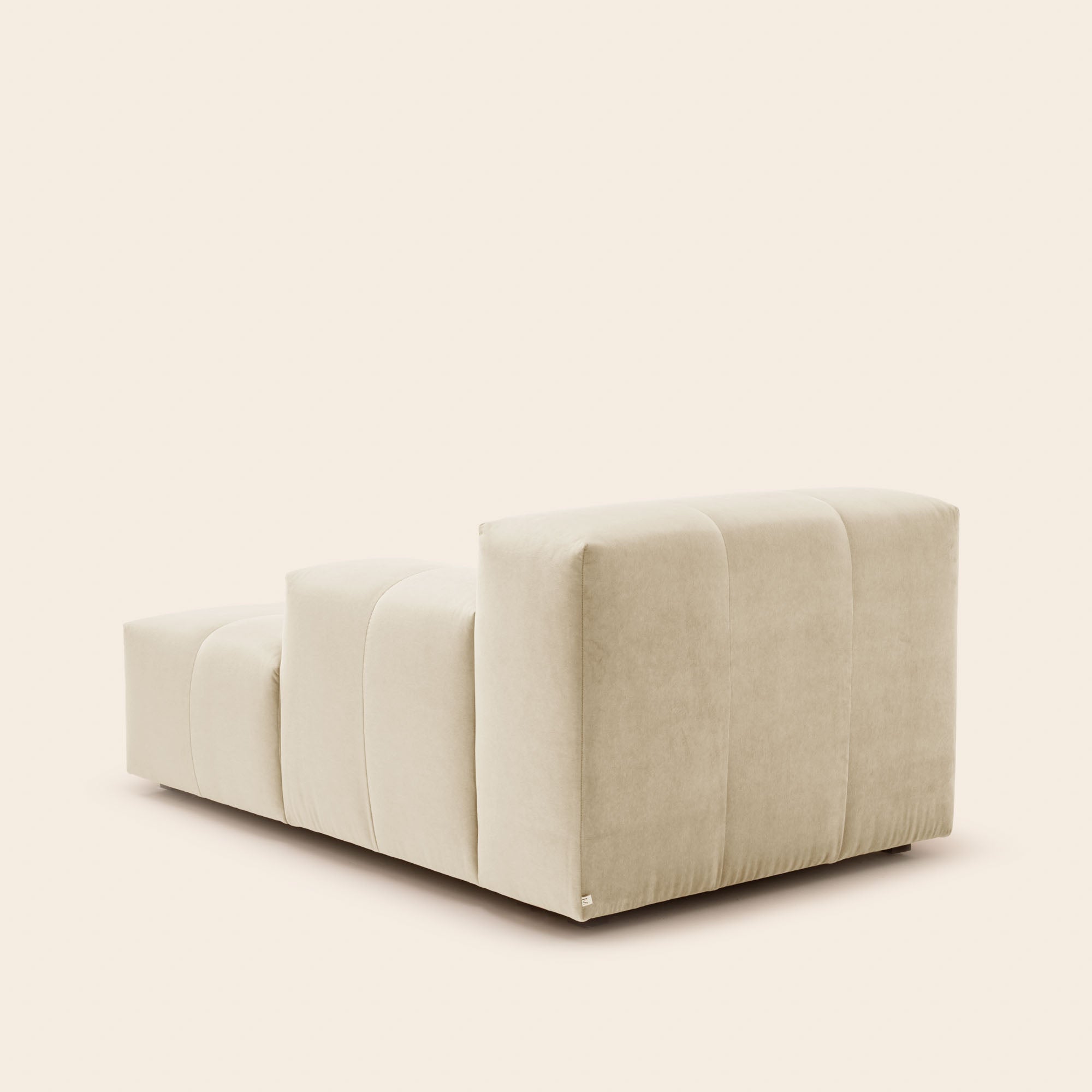 Méridienne modulable D UBERTO opal sable doux