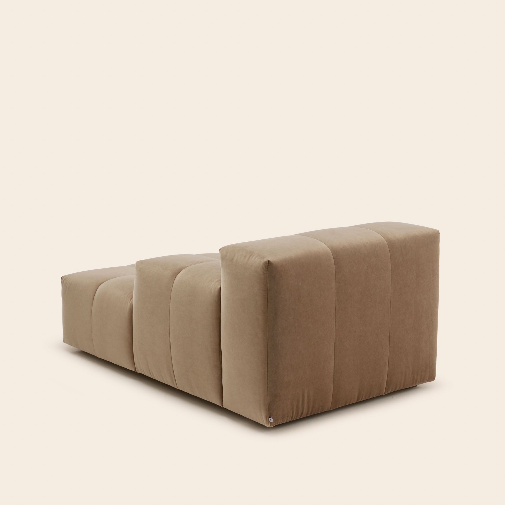Méridienne modulable D UBERTO opal beige chaud