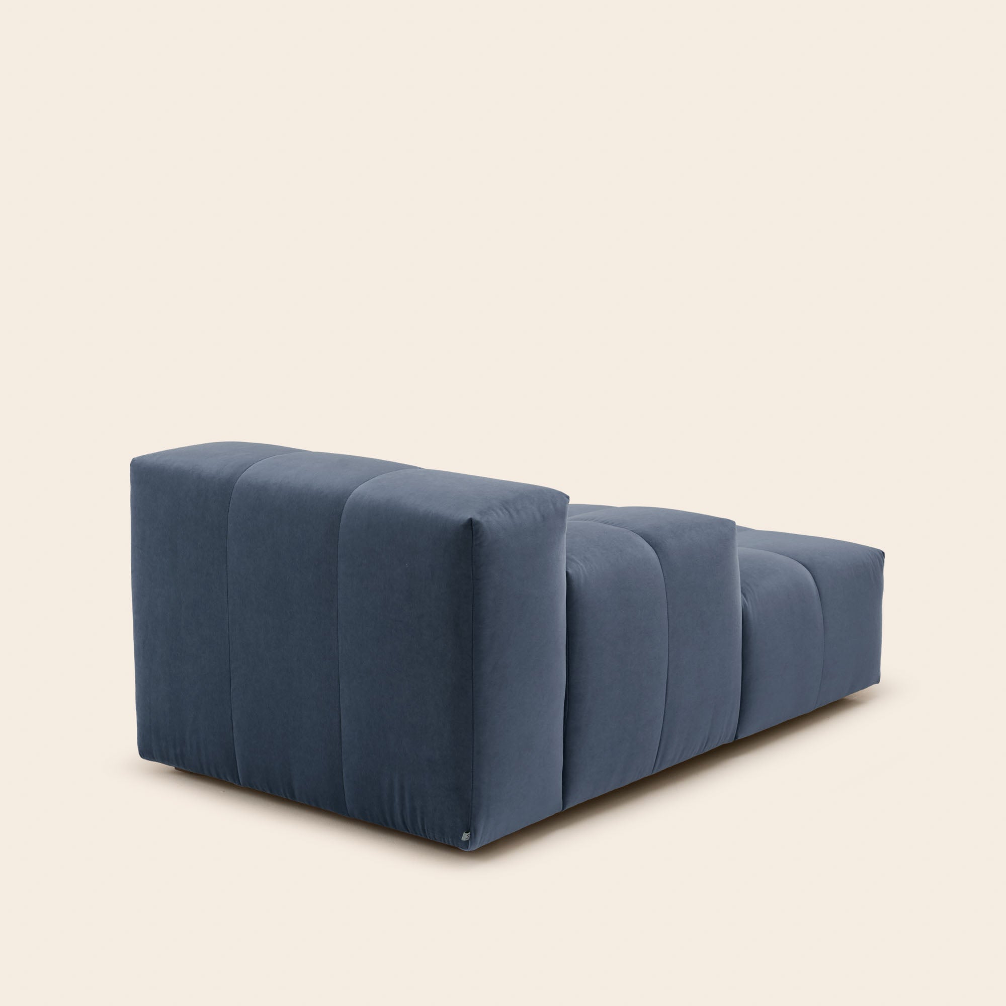 Méridienne modulable G UBERTO opal bleu de gris