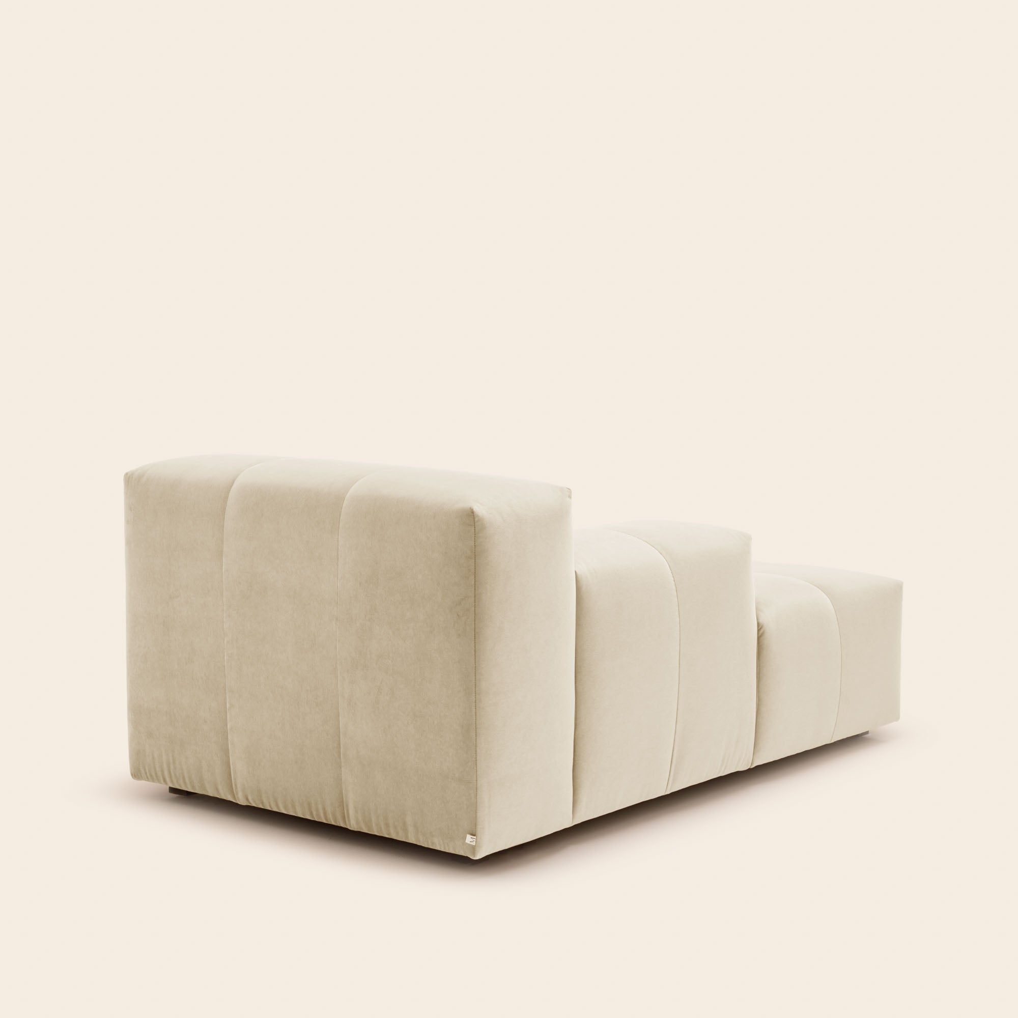 Méridienne modulable G UBERTO opal sable doux