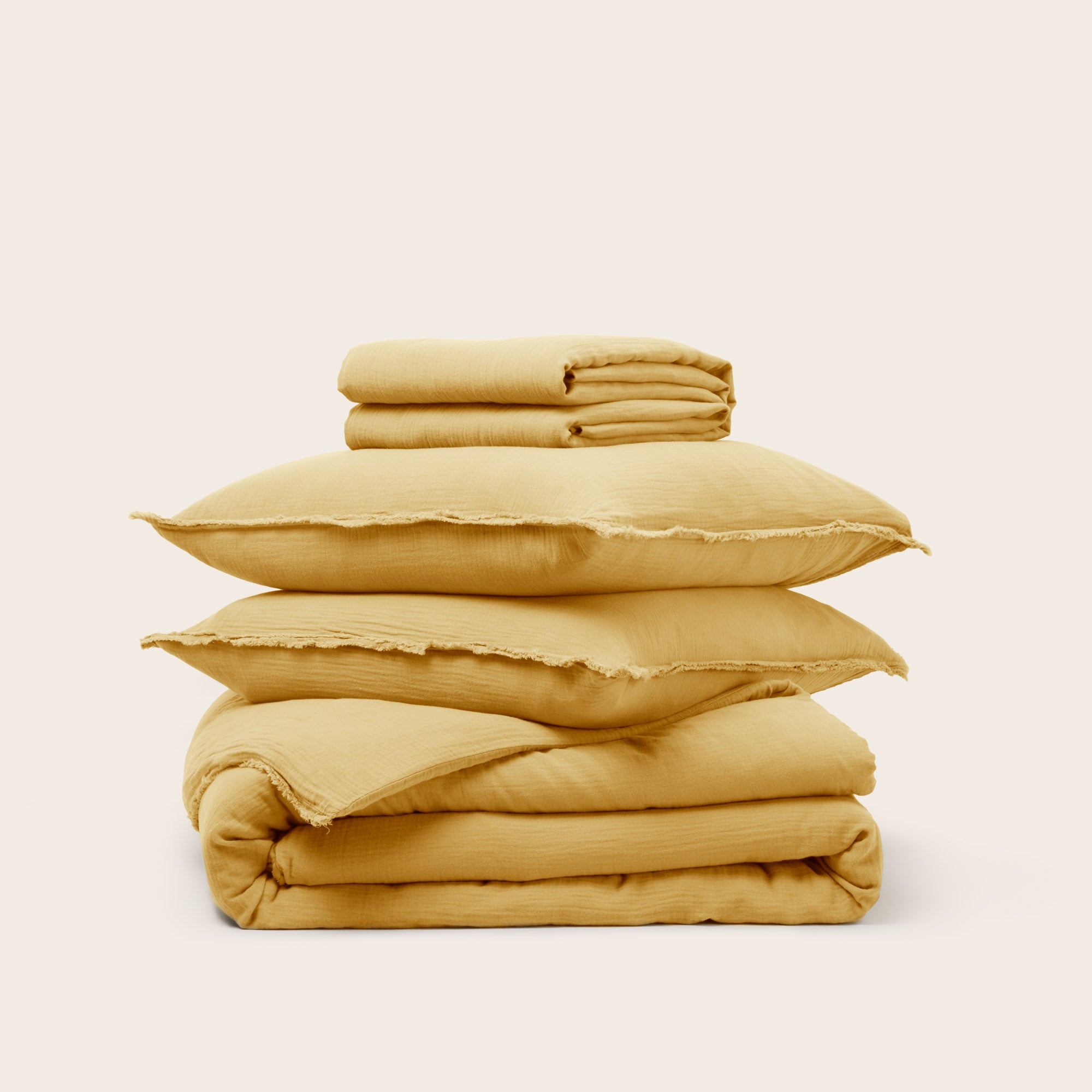 Parure de lit enfant LOU jaune paille