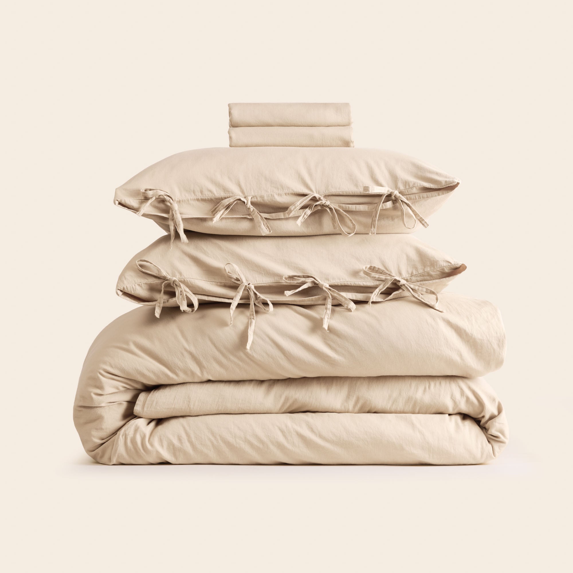 Parure de lit SATHEENE beige nude