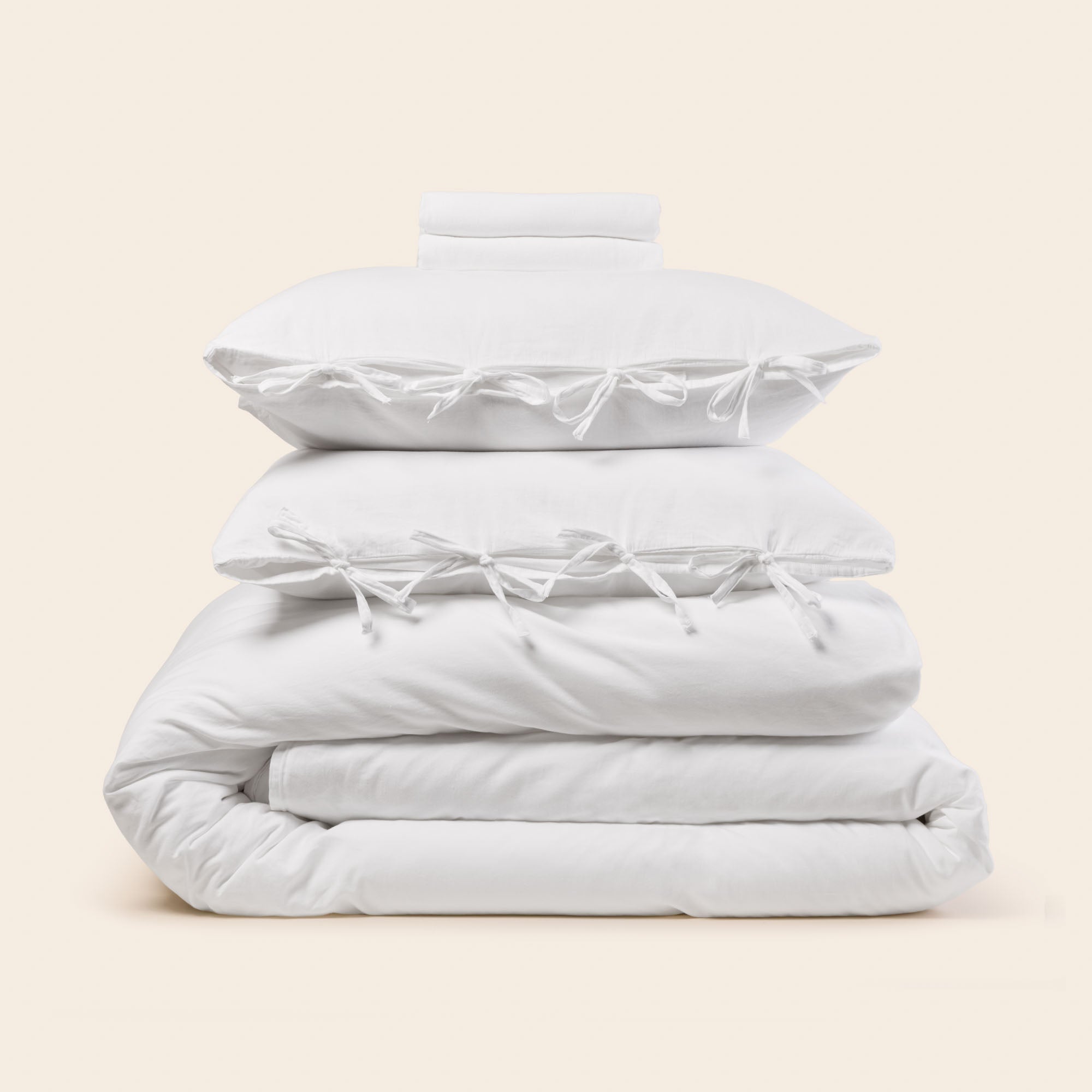 Parure de lit SATHEENE simplement blanc