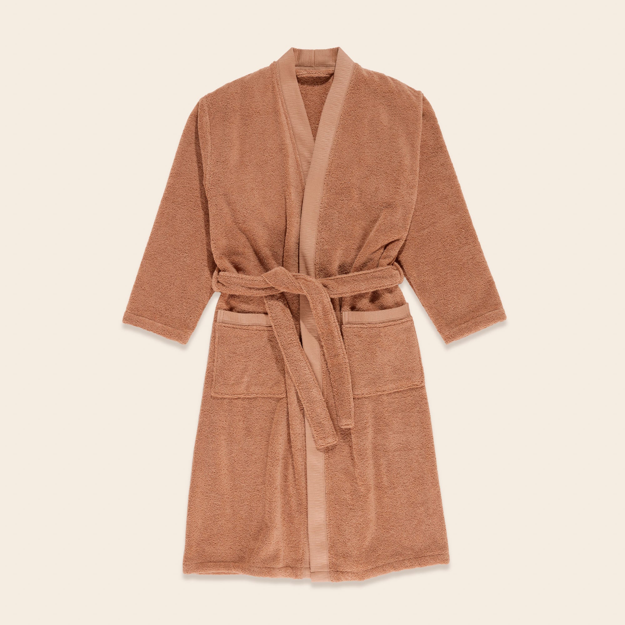 Peignoir de bain NARUMI terre d'argile