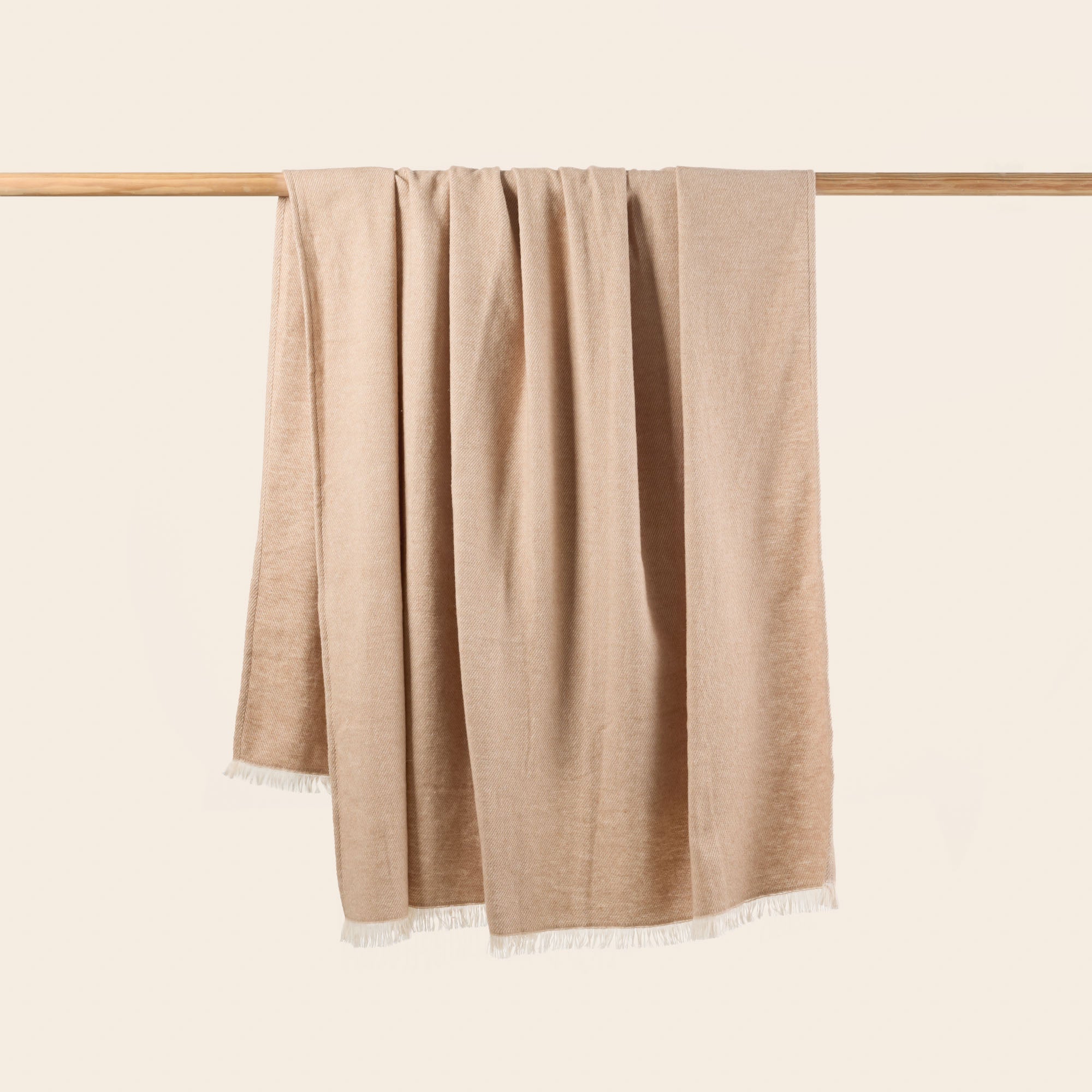 GORAN ecru en camel plaid