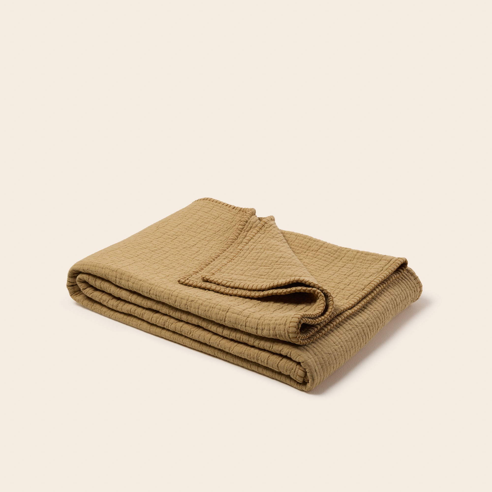 ILARIO Decke in Strohgelb und Muschelmuster