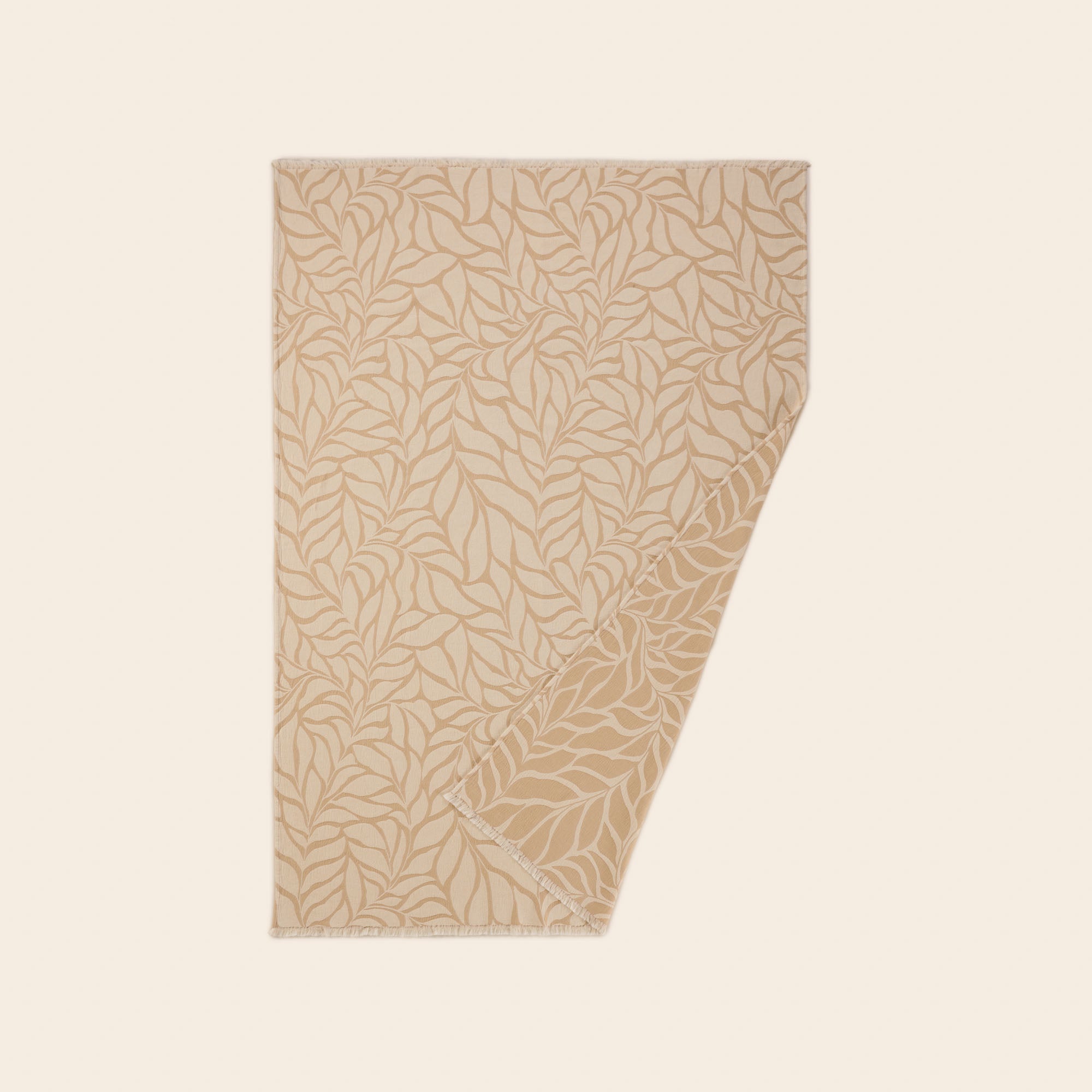 LOUENN coperta avorio e beige morbido