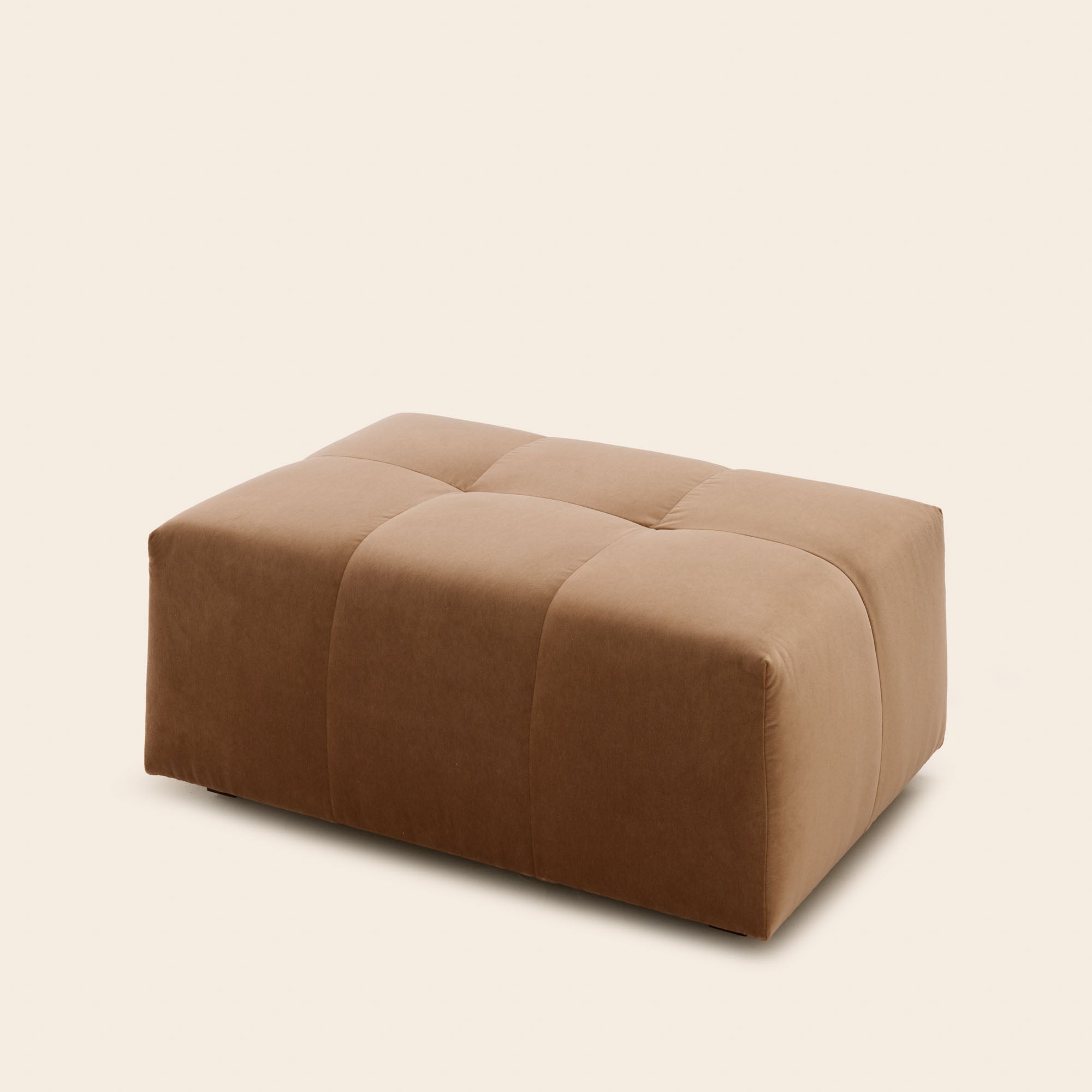 Pouf modulable UBERTO opal caramel