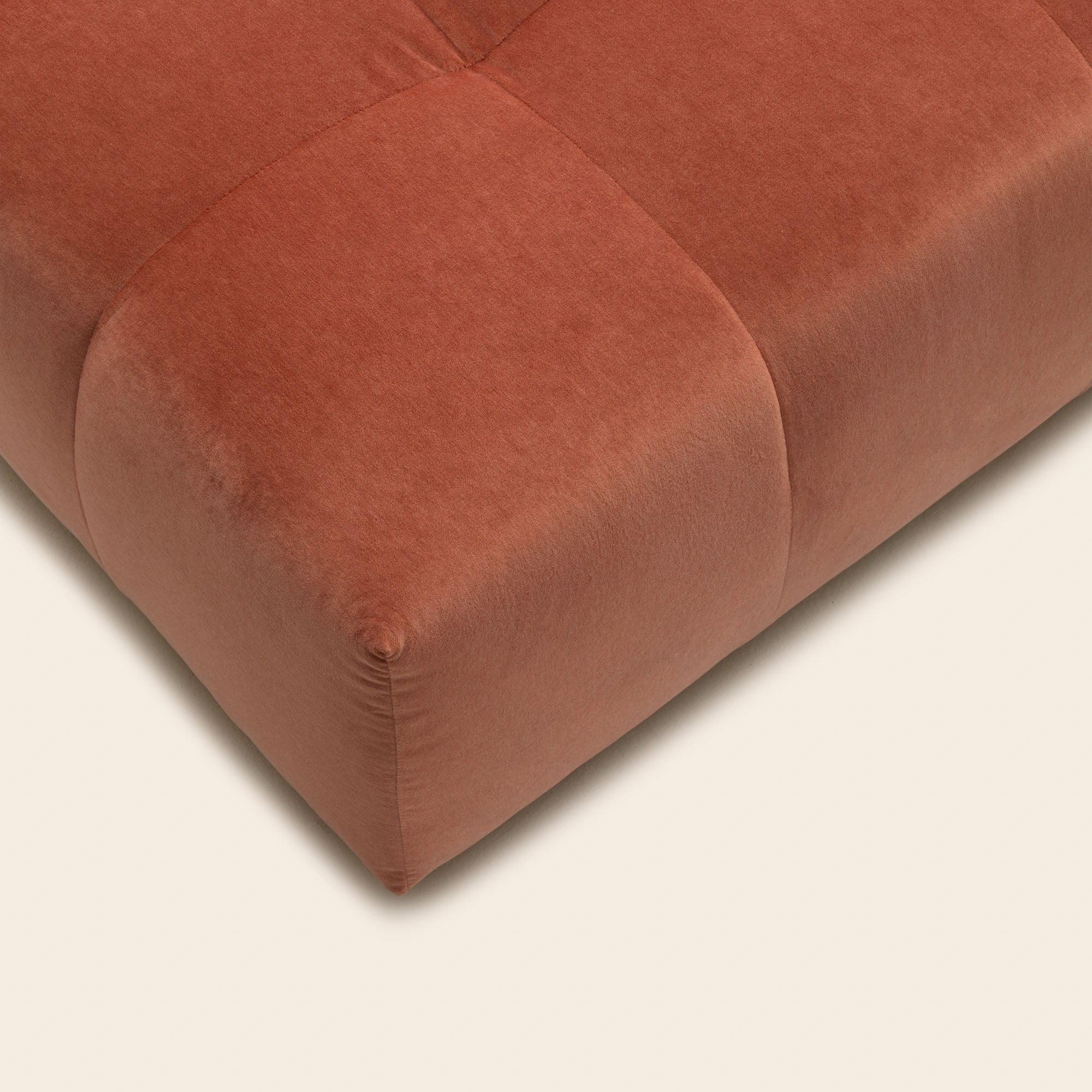 Pouf modulable UBERTO opal orange corail