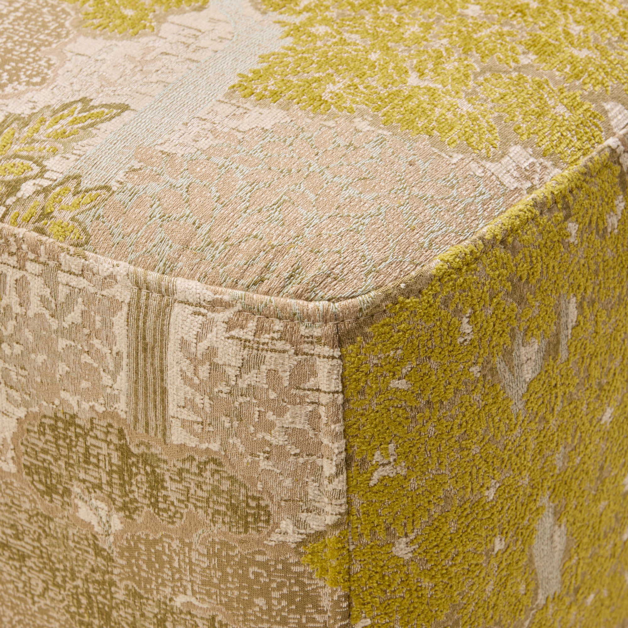 ARNEL pouf alisia giallo solfuro naturale
