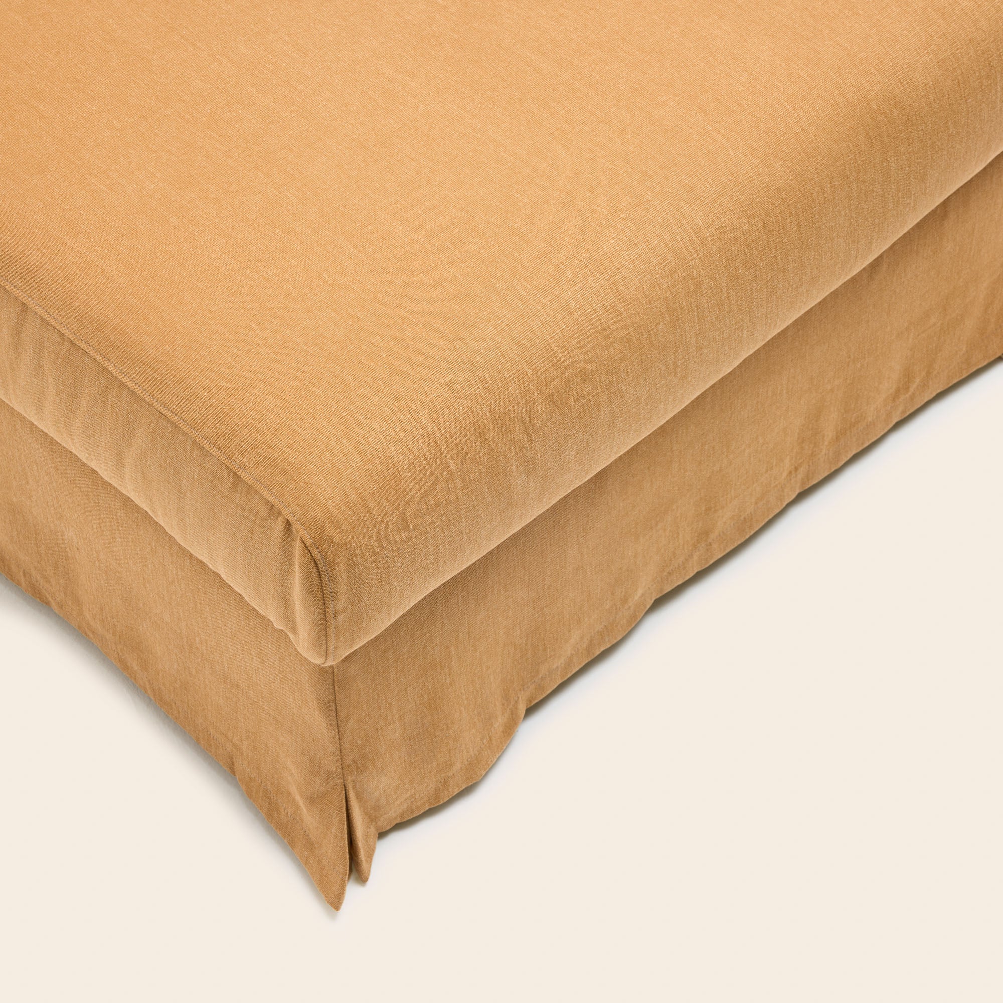 CLARIBEL fauteuil karamel canvas