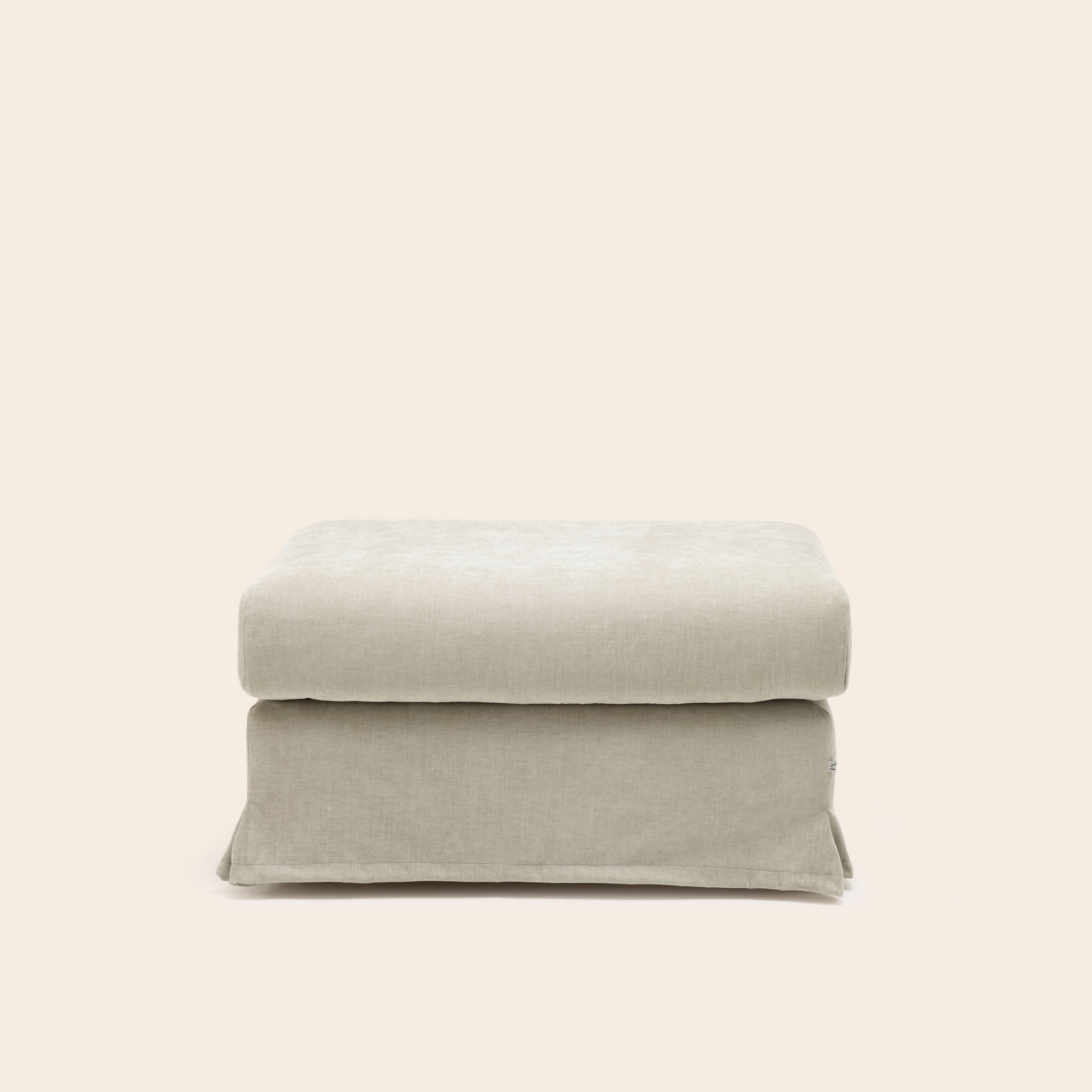 Pouf in pietra minerale ciniglia CLARIBEL