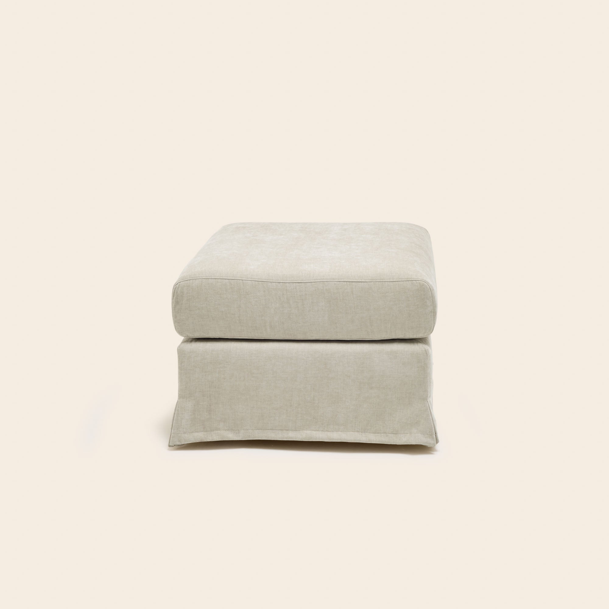 Pouf in pietra minerale ciniglia CLARIBEL
