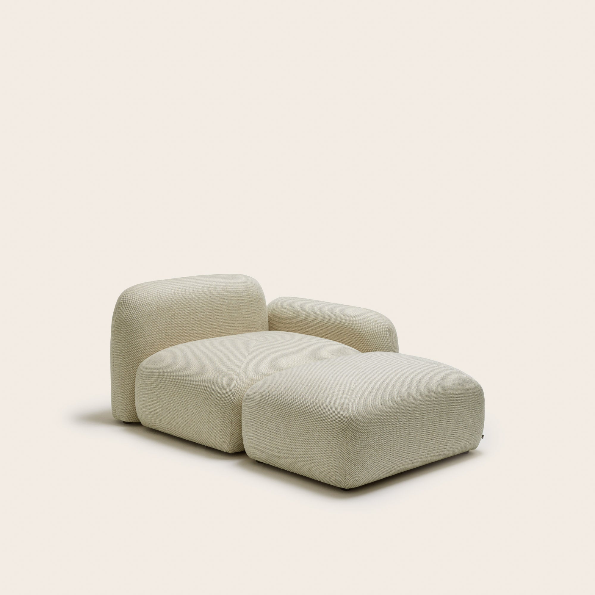 Pouf modulable ISILD natté naturel