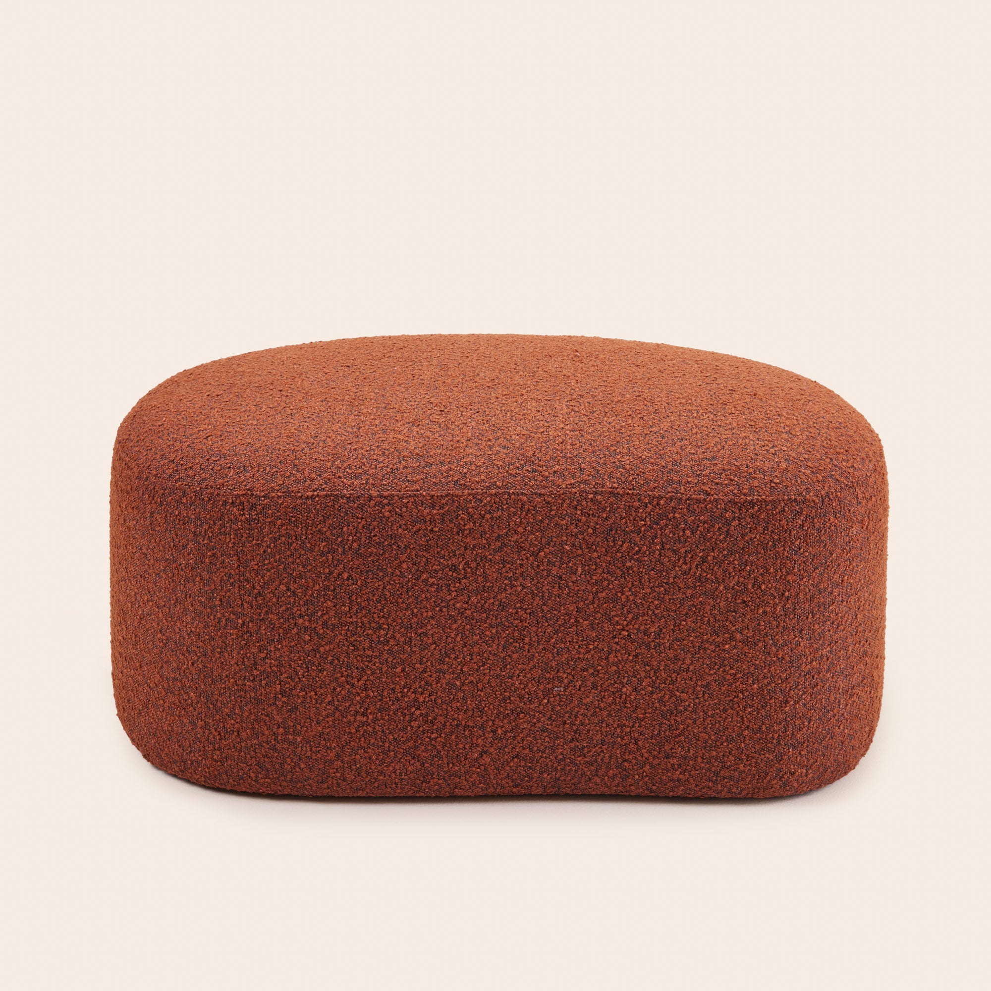 JULIKA Ascot Pouf gebranntes Orange