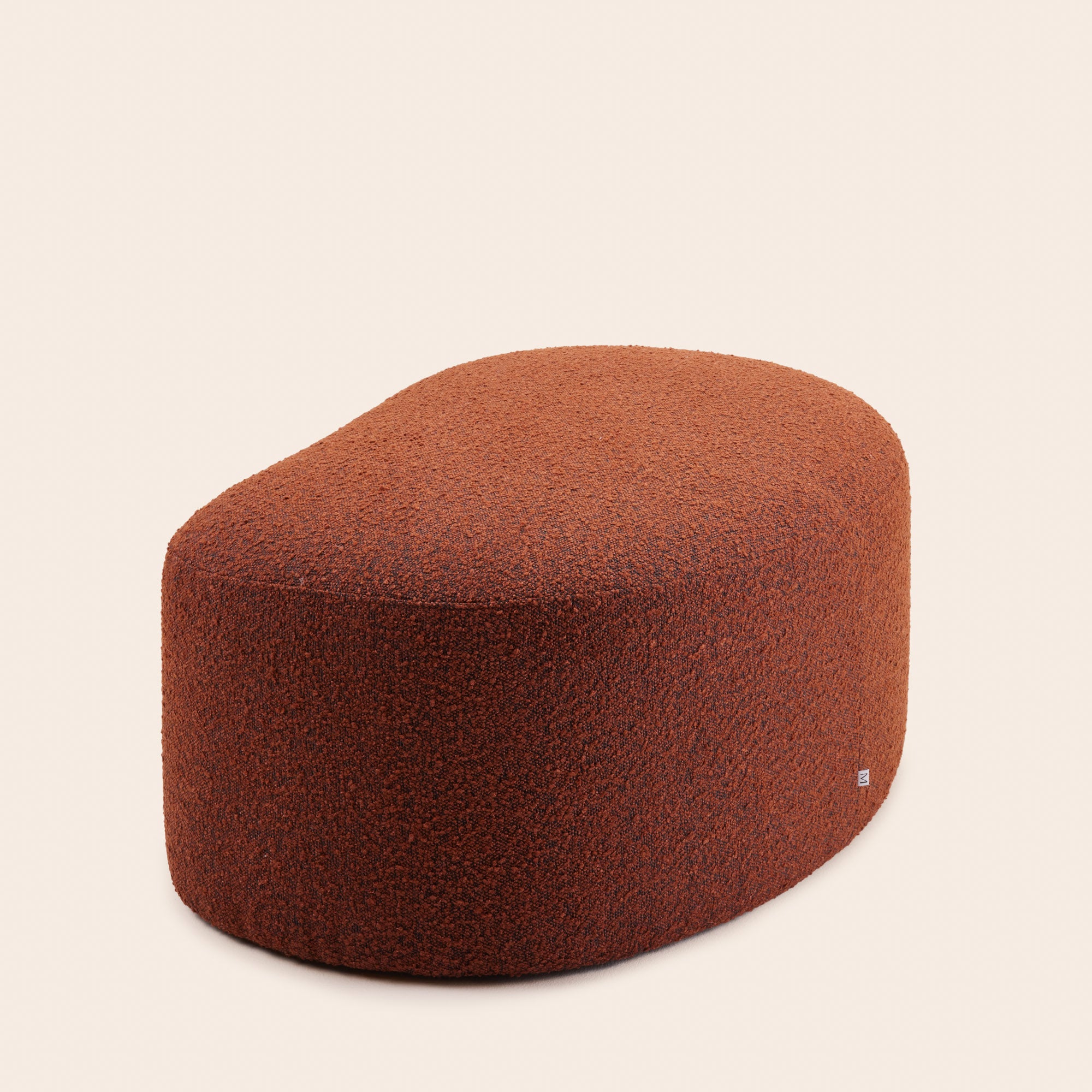 JULIKA Ascot Pouf gebranntes Orange