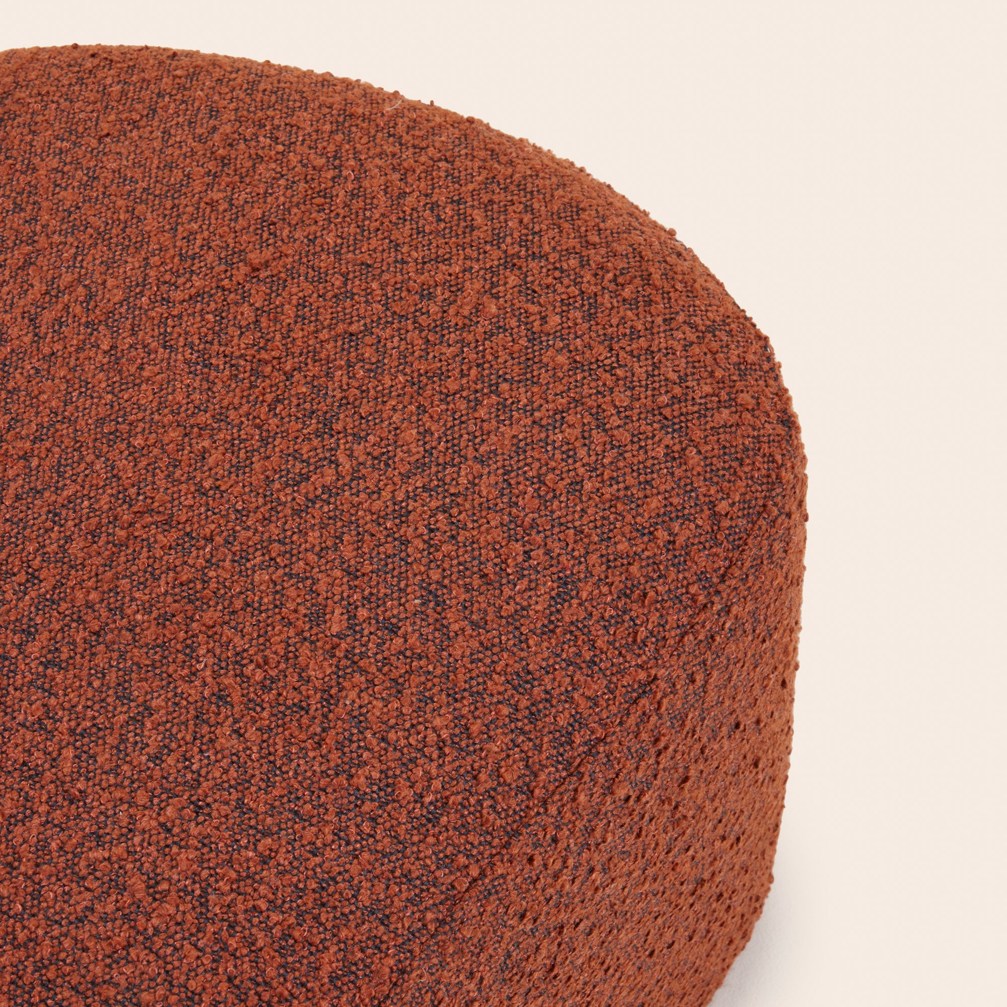 JULIKA Ascot Pouf gebranntes Orange