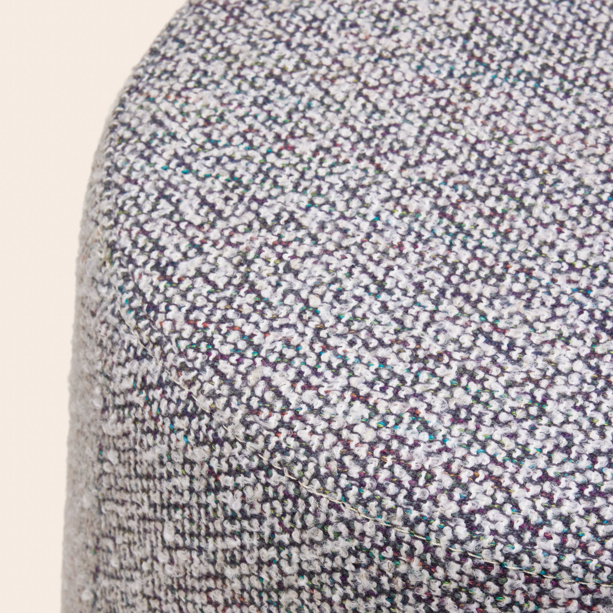 Pouf LEAH chiné et multicolore