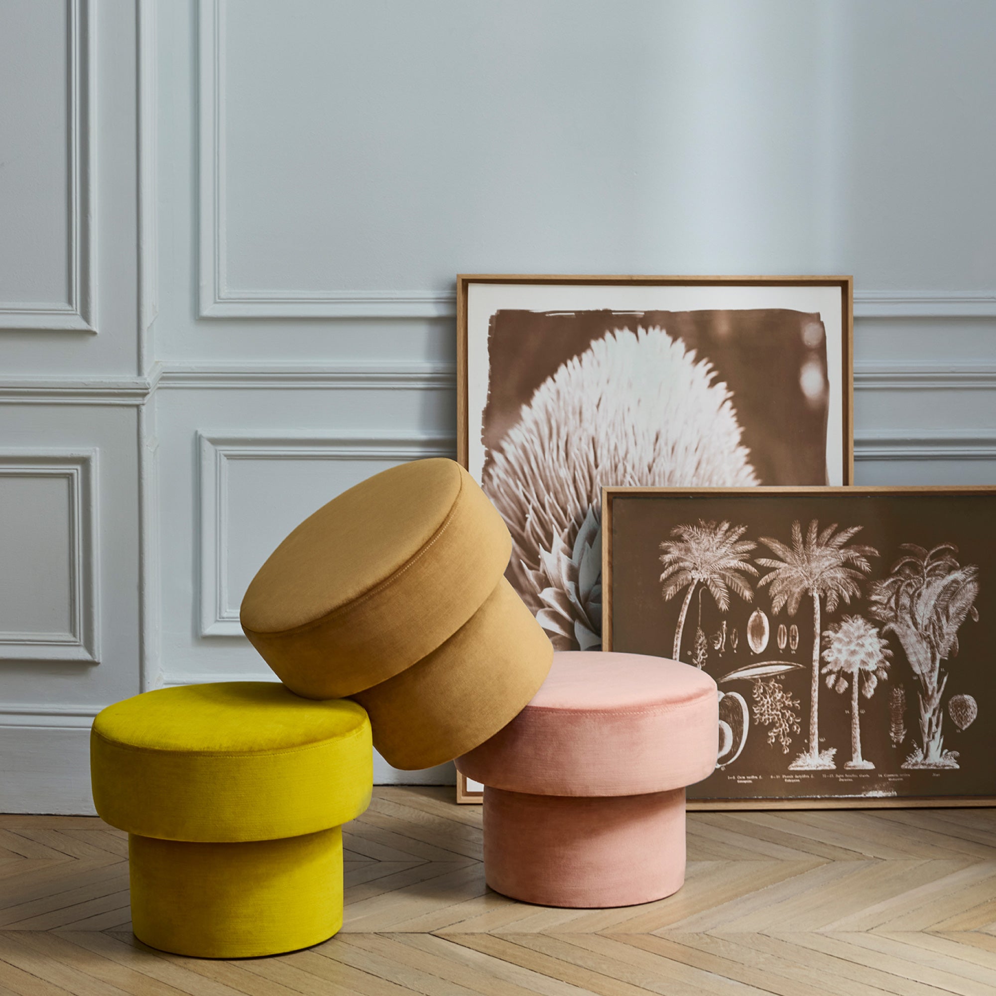 Pouf POPPIE giallo zolfo