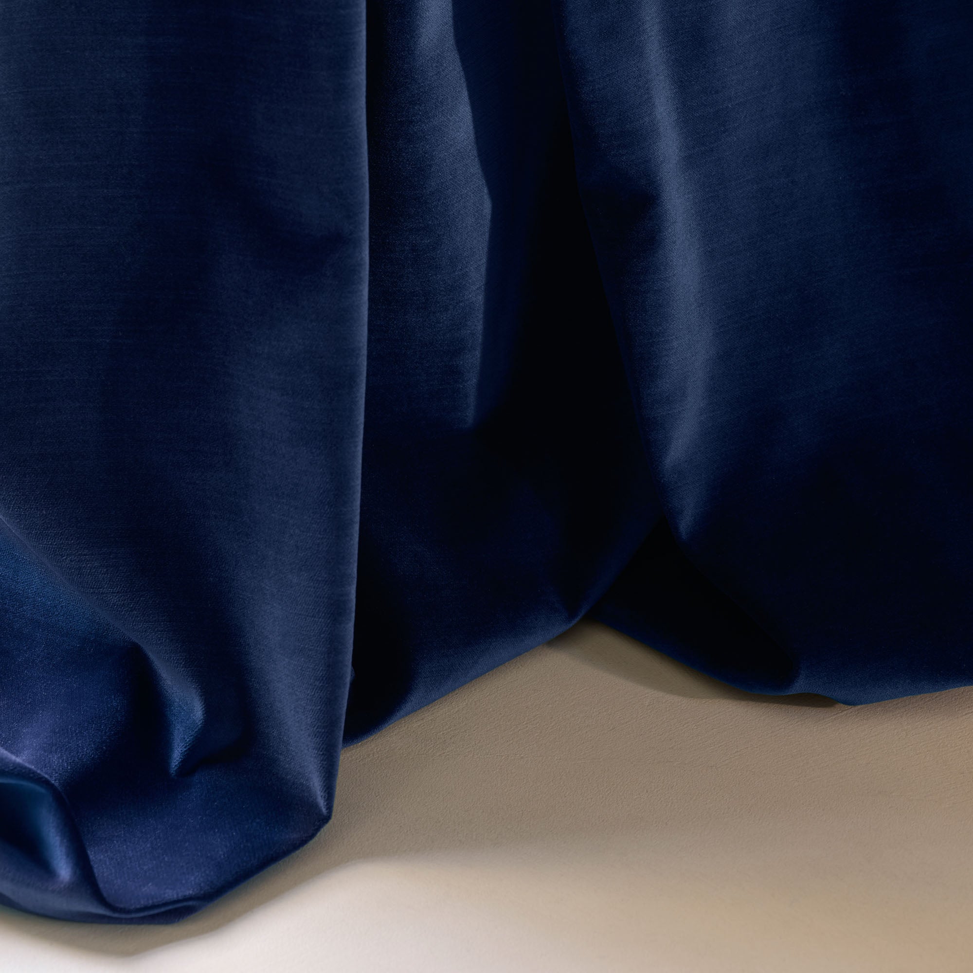 Rideau à galon fronceur DALILA bleu nuit