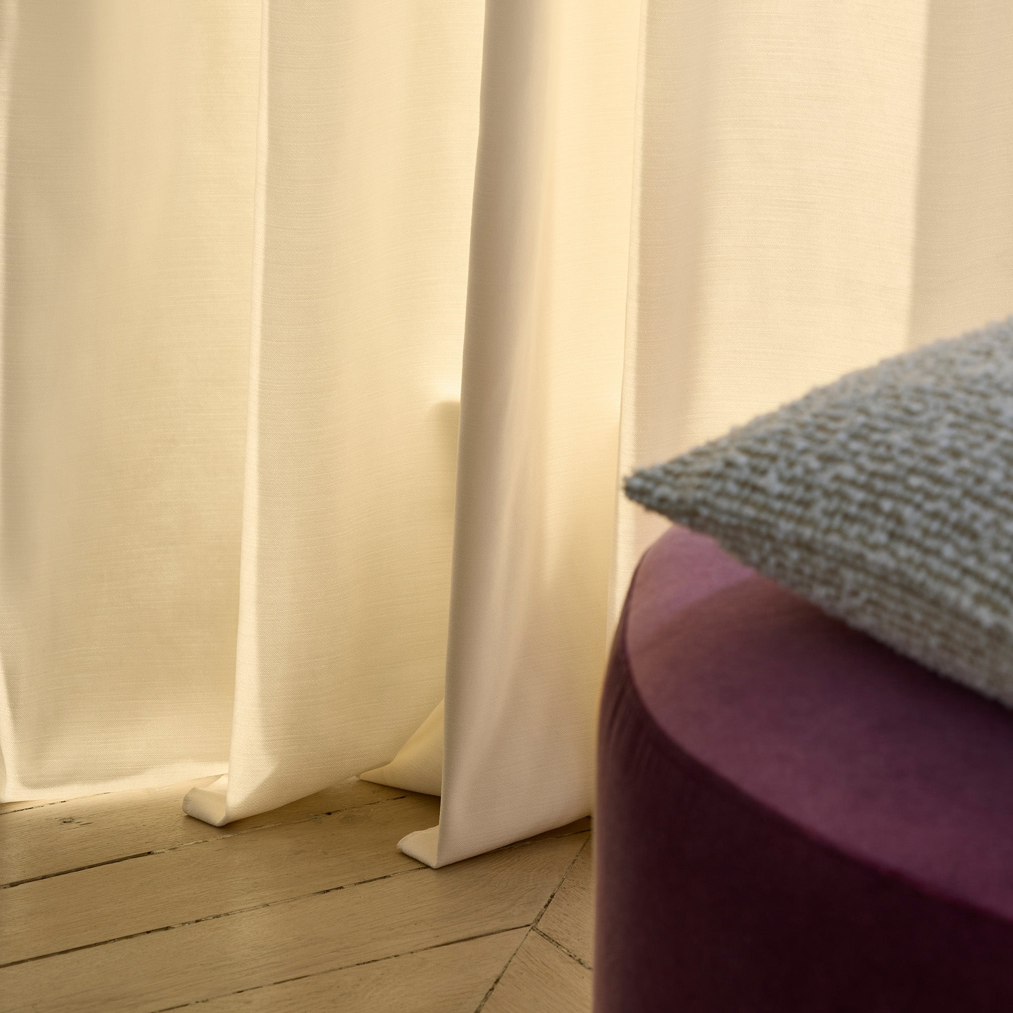 Rideau à galon fronceur DALILA ivoire