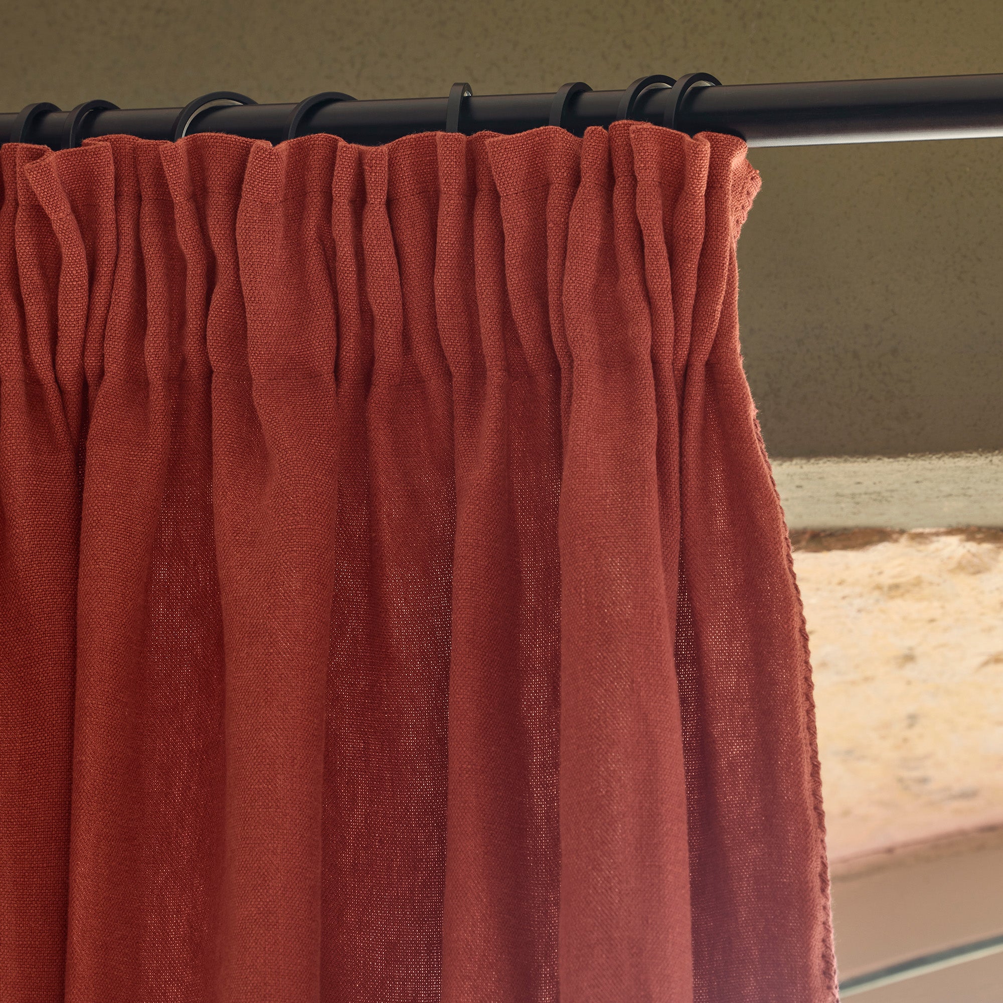 NINO-Vorhang mit Ziegelstein- und Muschelmuster