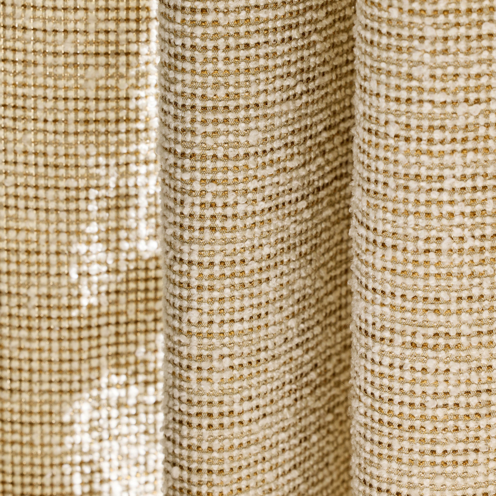 Rideau à galon fronceur PIETRO ivoire et naturel