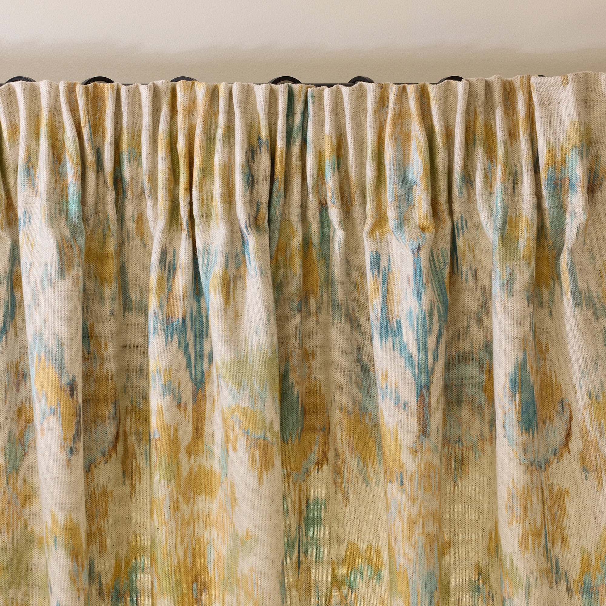 Rideau à galon fronceur SHINTA naturel et jaune
