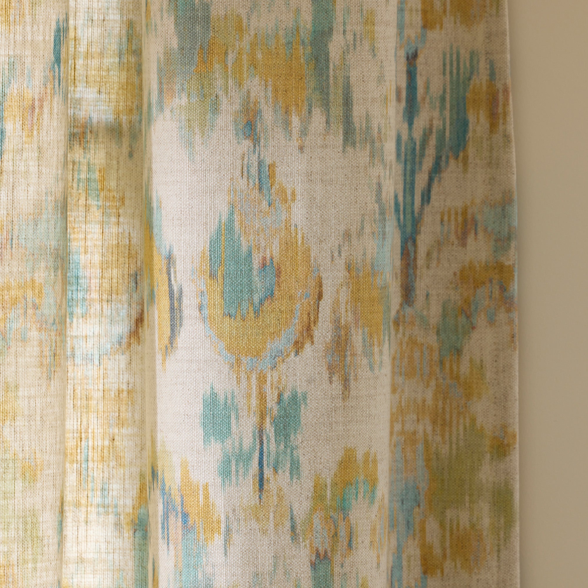 Rideau à galon fronceur SHINTA naturel et jaune