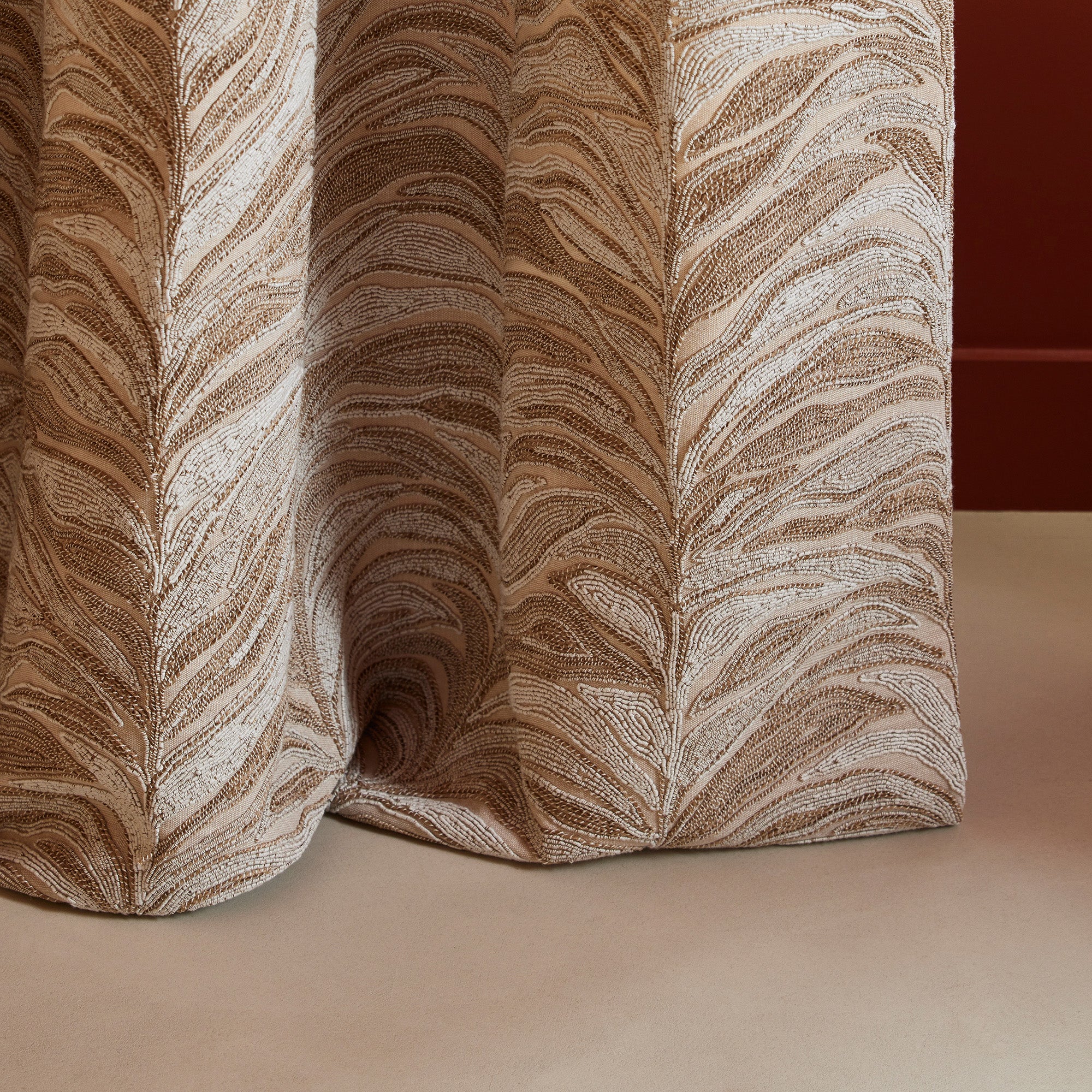 Rideau à oeillets dorés ARBORETA naturel | mobile_slider