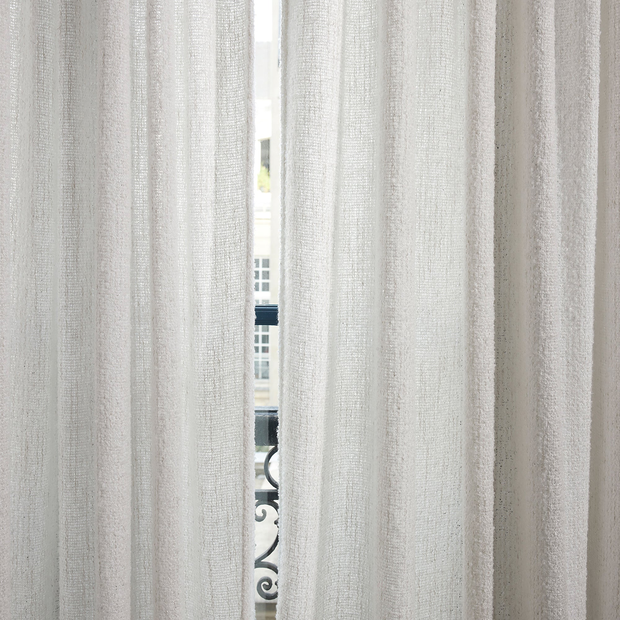 Rideau à passants CELESTINA ivoire