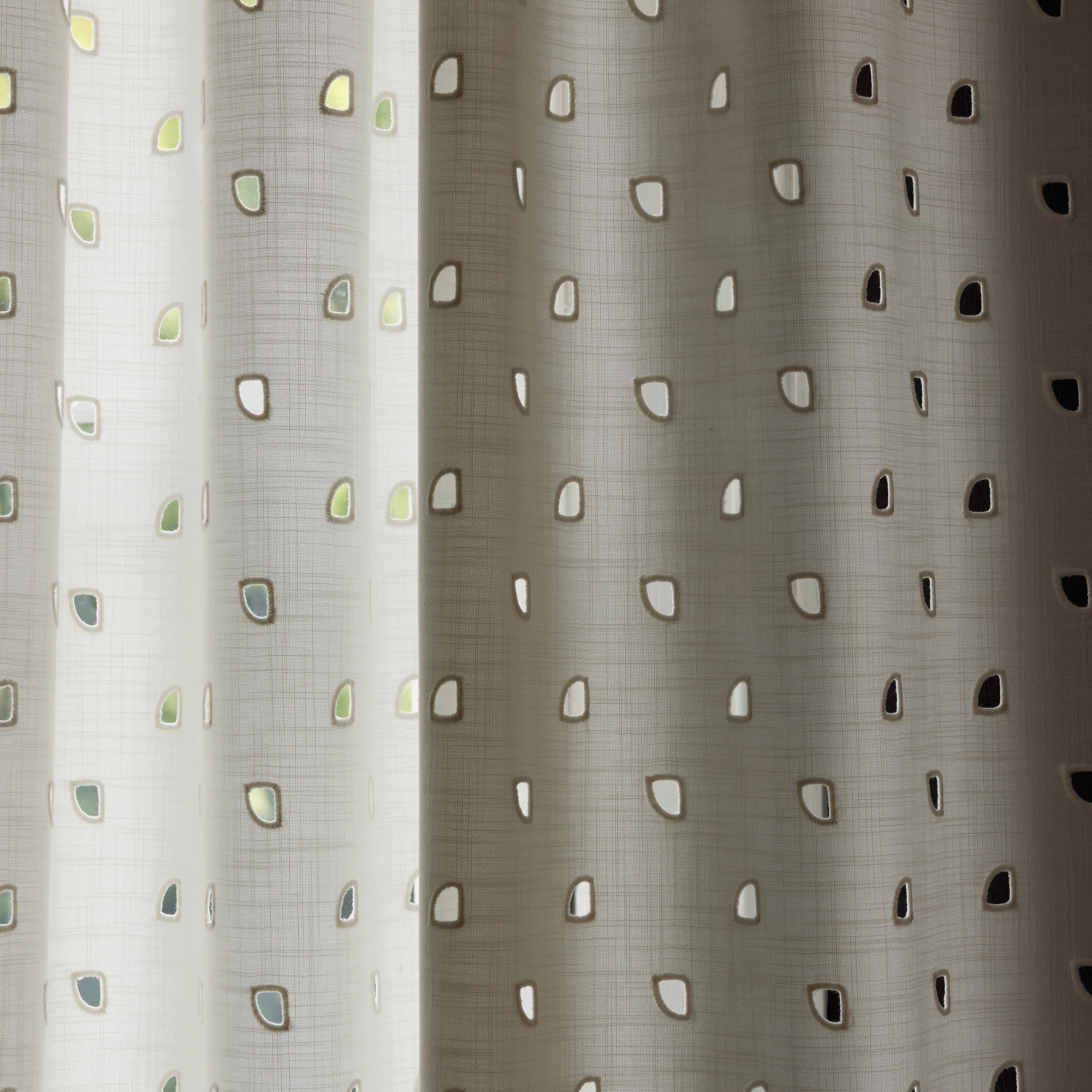 Rideau à passants STELIAN ivoire