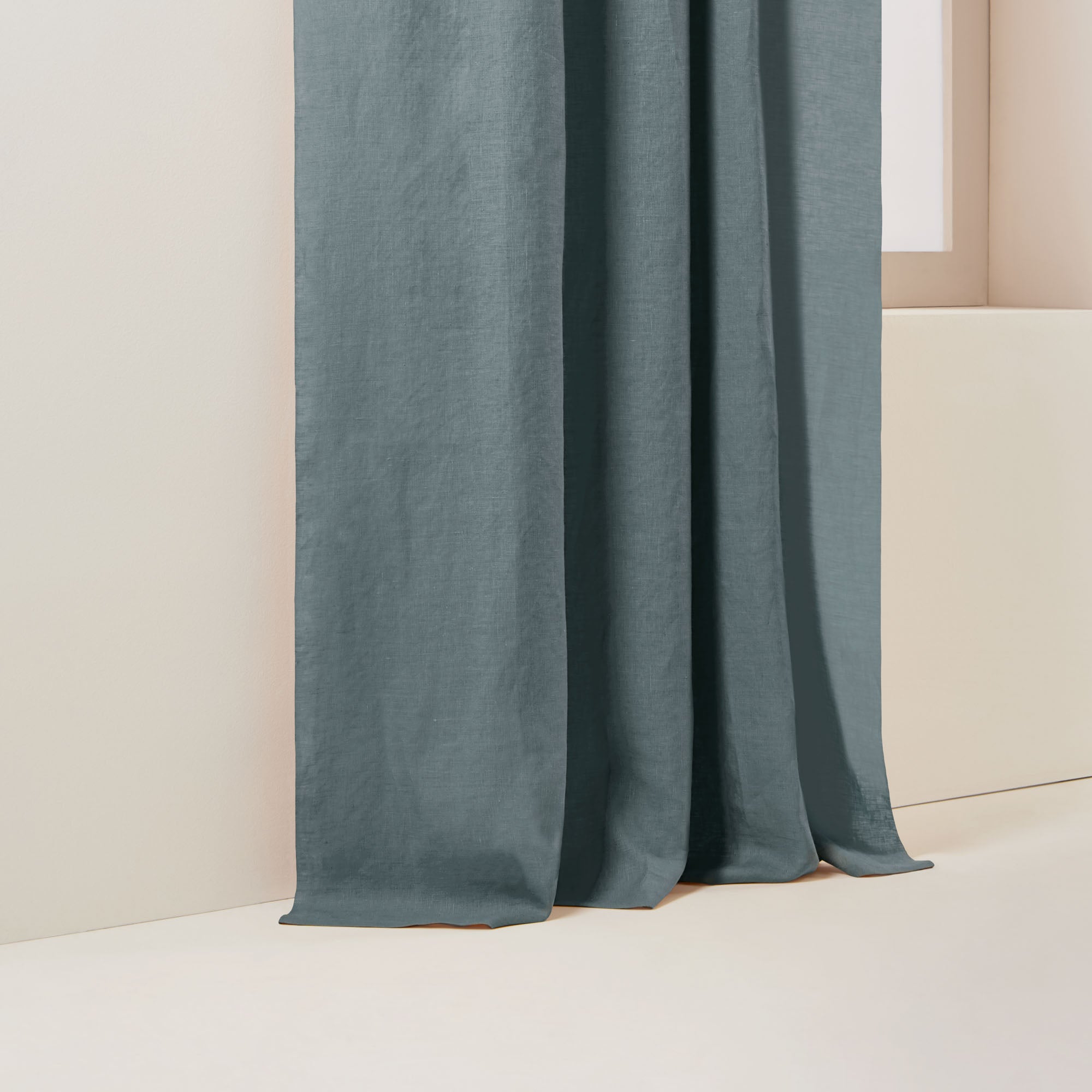 CARLINA verduisterend gevoerd plooigordijn in groengrijs